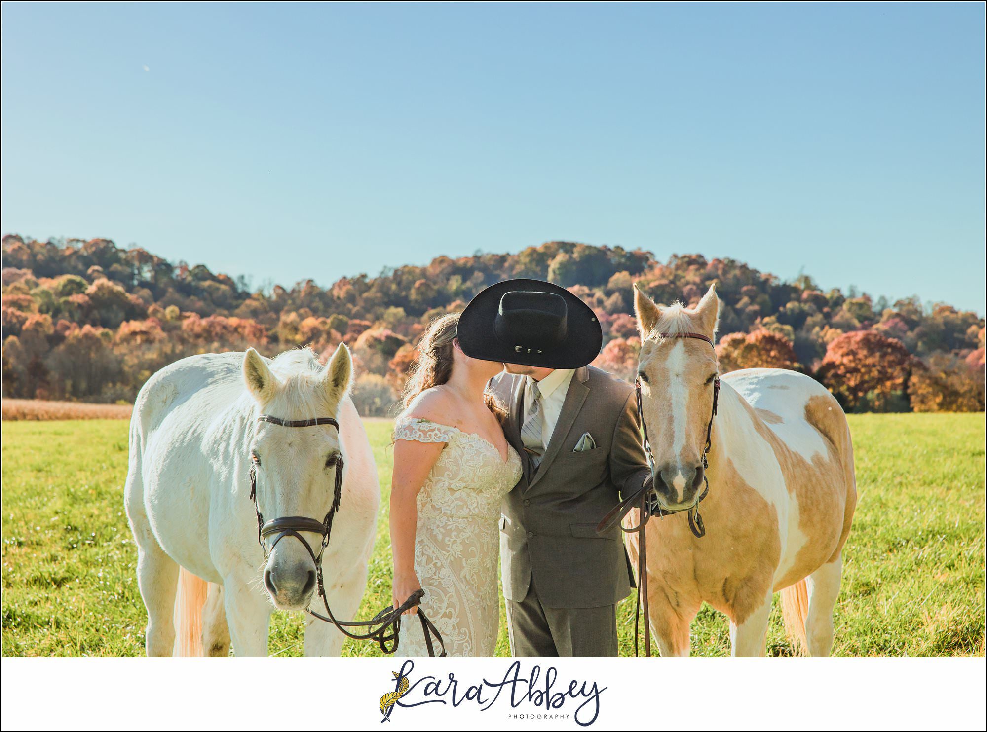 Bride And Her Horses Post-Wedding Portraits in New Alexandia PA