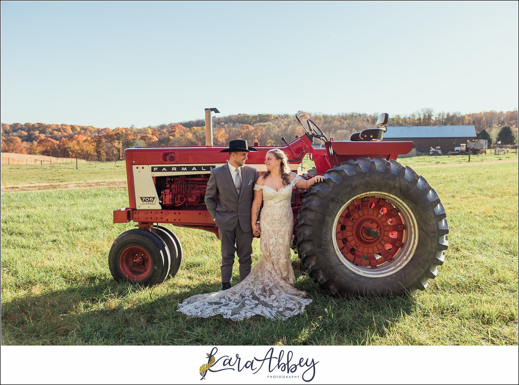 Bride And Her Horses Post-Wedding Portraits in New Alexandia PA