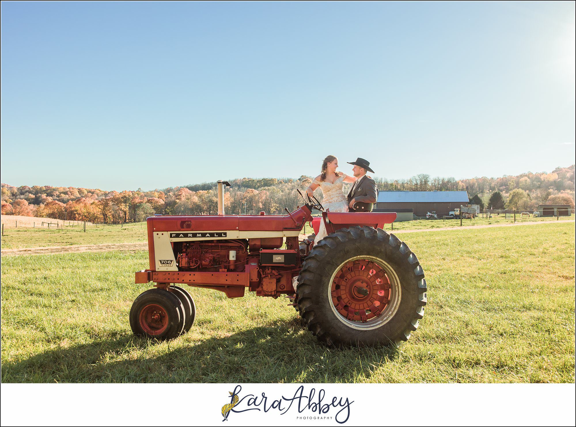 Bride And Her Horses Post-Wedding Portraits in New Alexandia PA