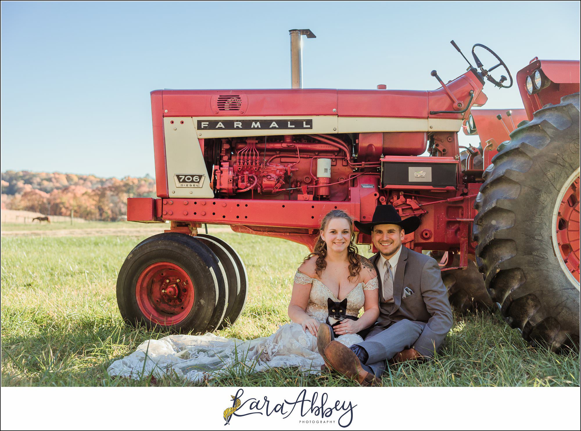 Bride And Her Horses Post-Wedding Portraits in New Alexandia PA