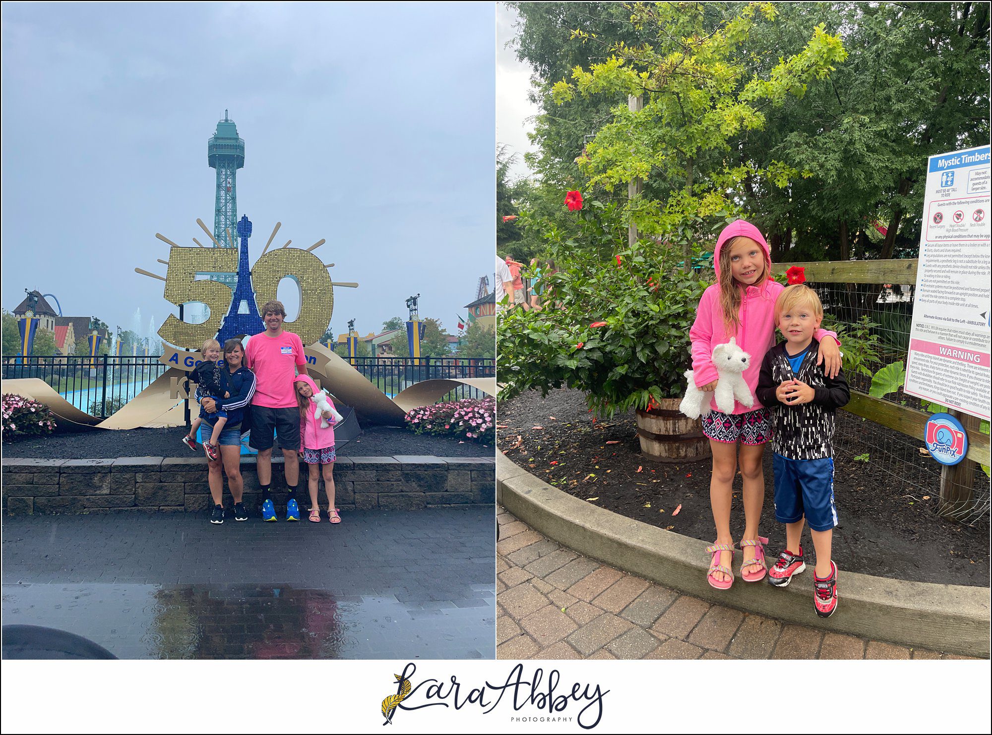 The Adventuring Abbeys go to Kings Island in the rain