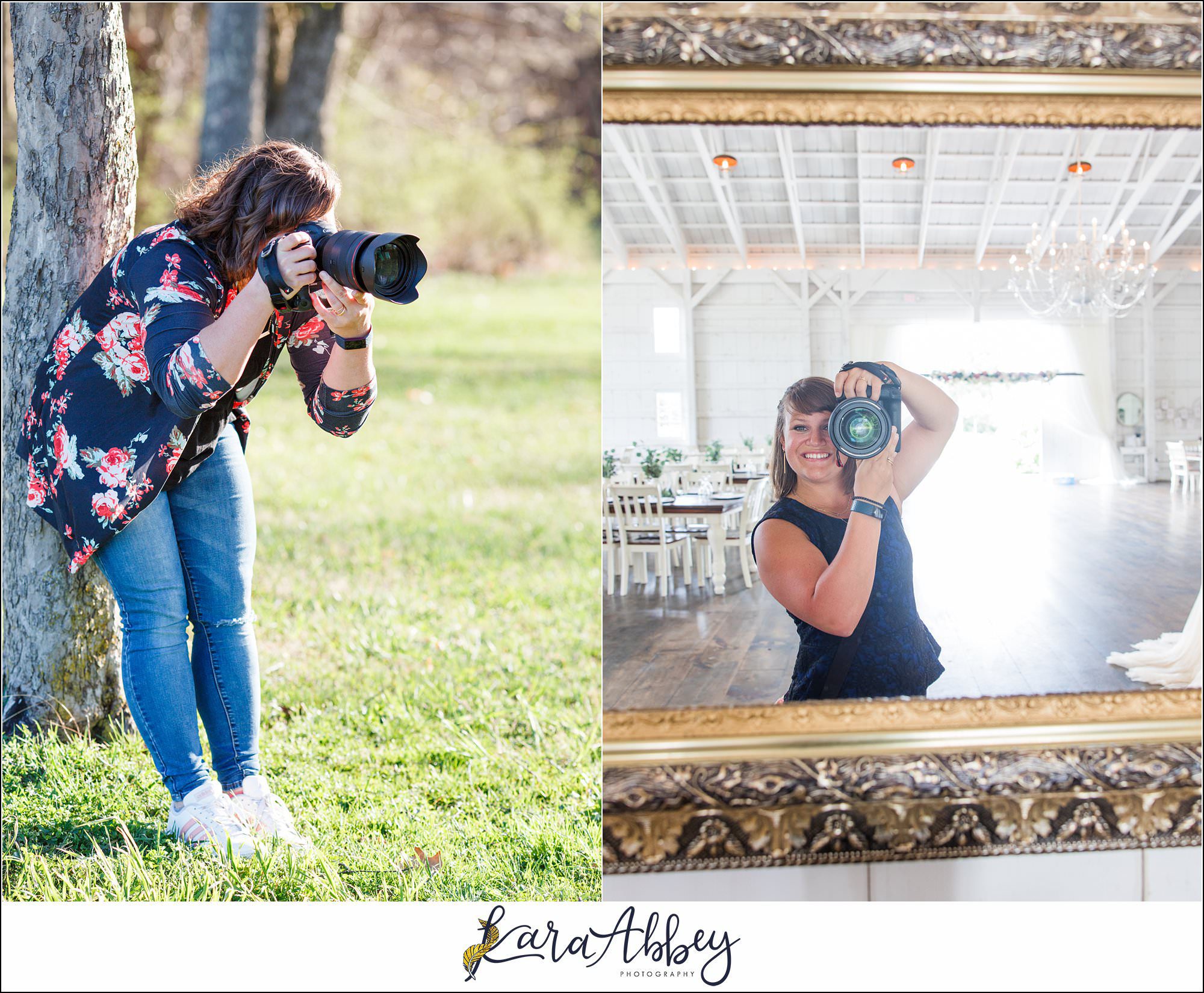 Kara Abbey Photography Behind the Scenes Wedding Photographer Irwin PA