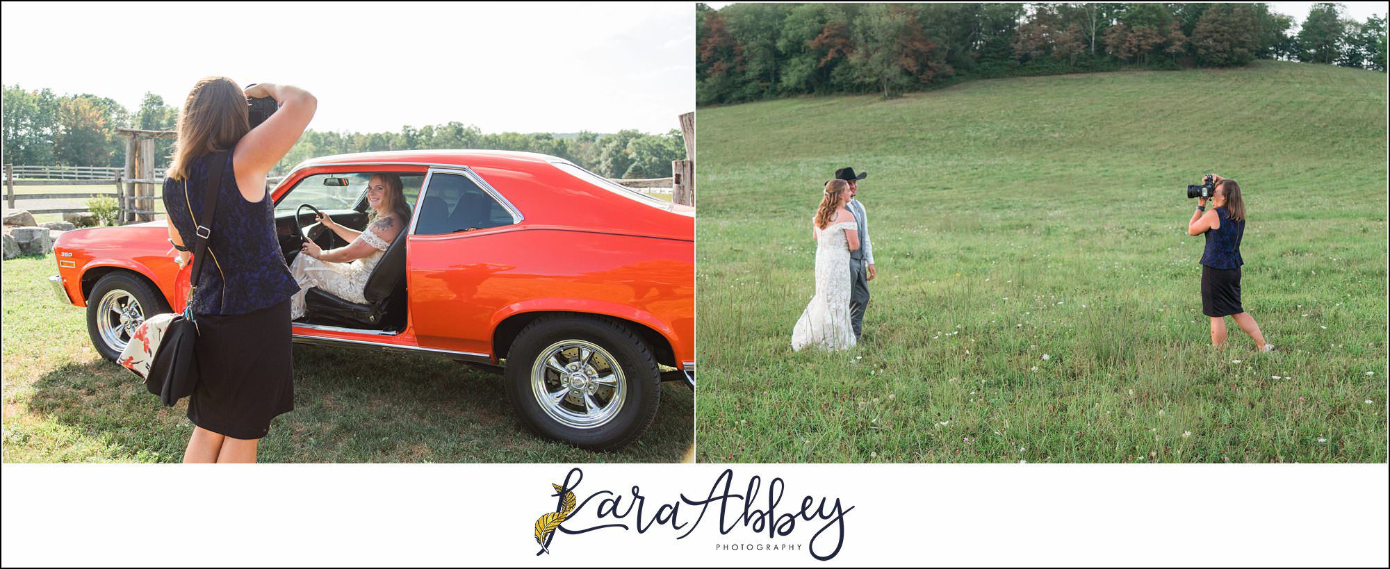 Kara Abbey Photography Behind the Scenes Wedding Photographer Irwin PA