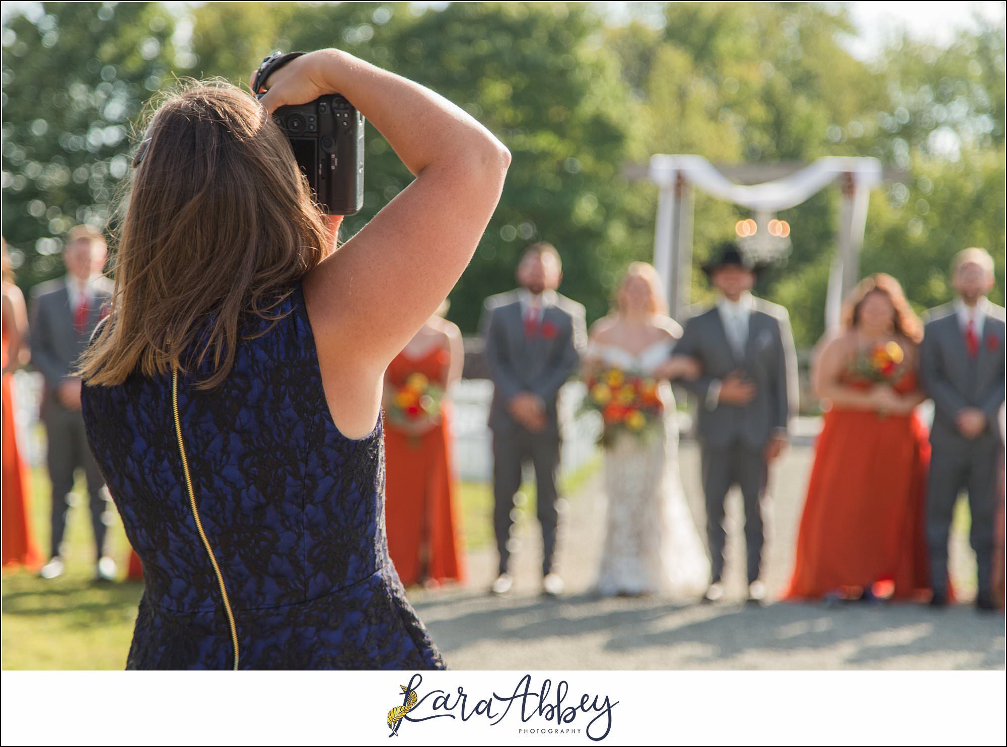 Kara Abbey Photography Behind the Scenes Wedding Photographer Irwin PA