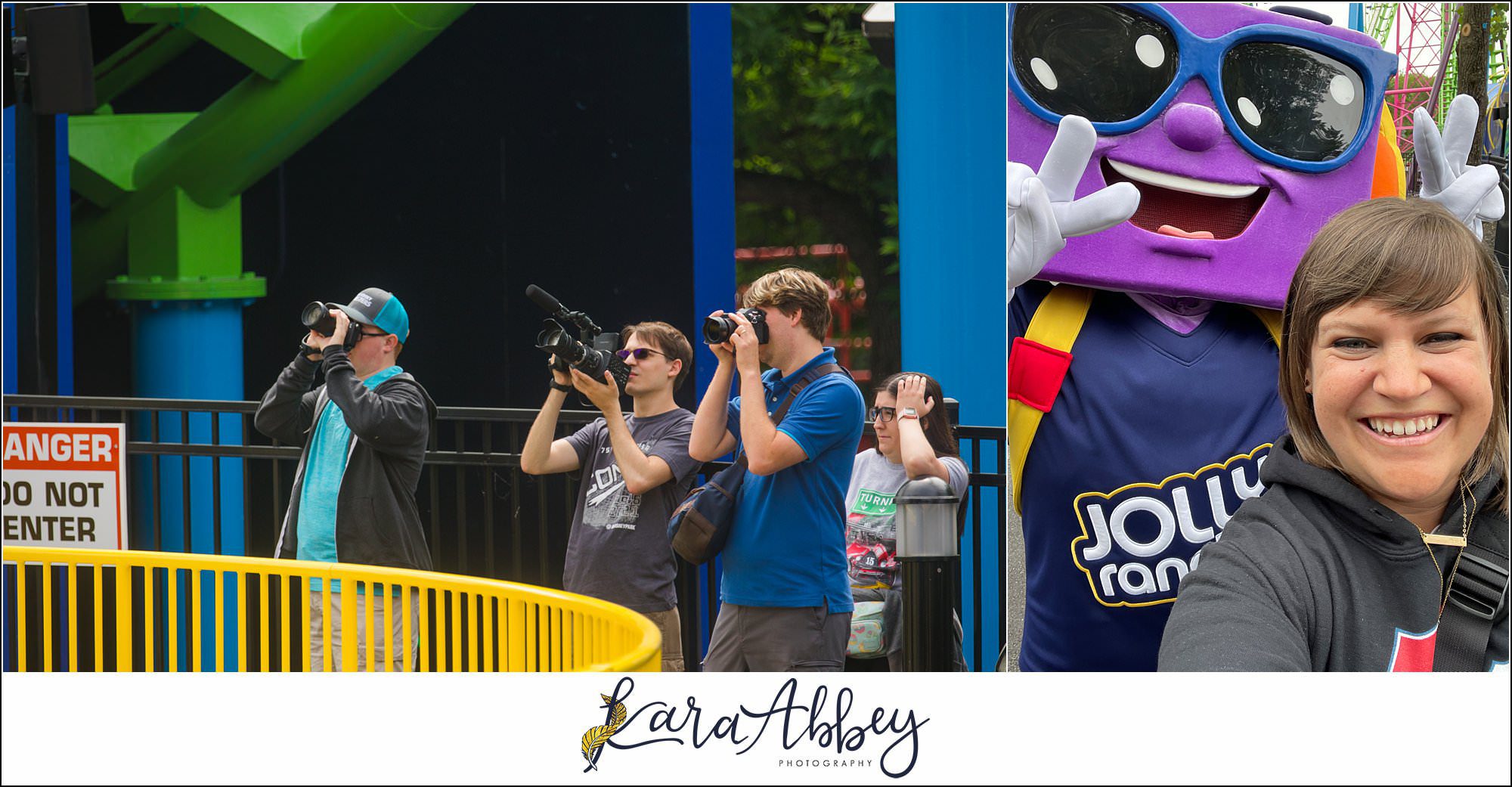 XscreamThrills and Kara Abbey Photography Behind the Scenes roller coaster photographer