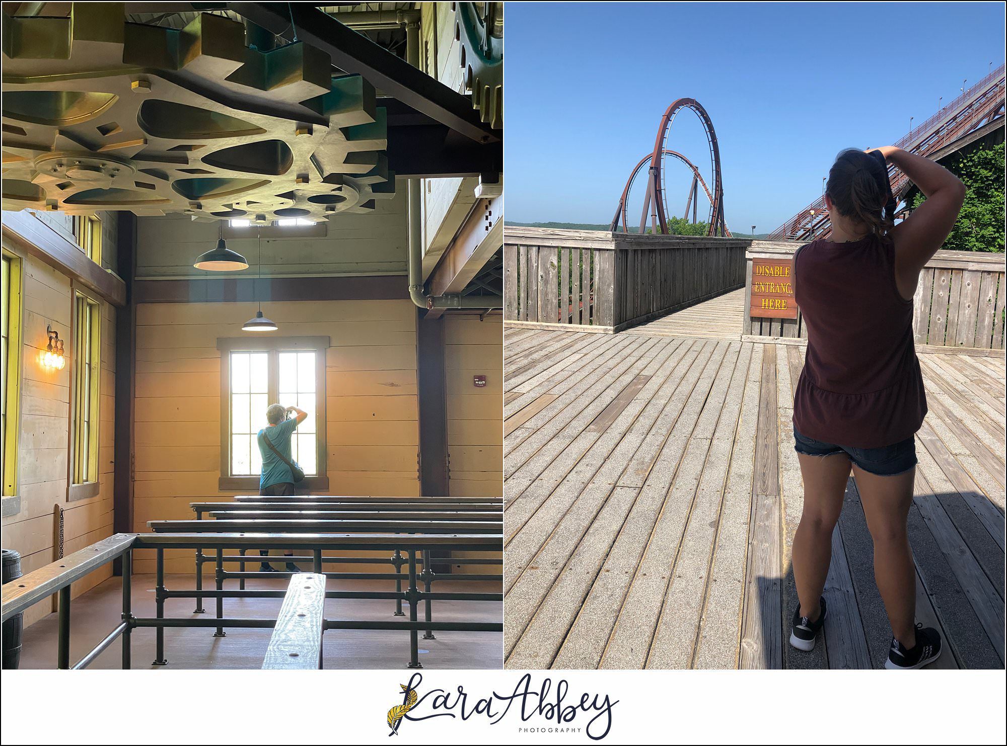 XscreamThrills and Kara Abbey Photography Behind the Scenes roller coaster photographer