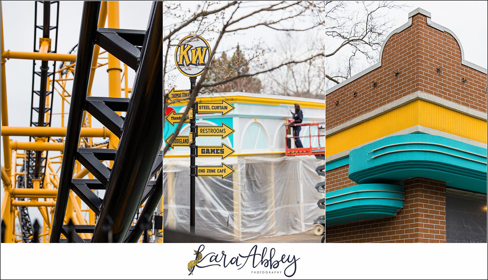 The Adventuring Abbeys at Kennywood Park Spring 2023 Constrution Tour