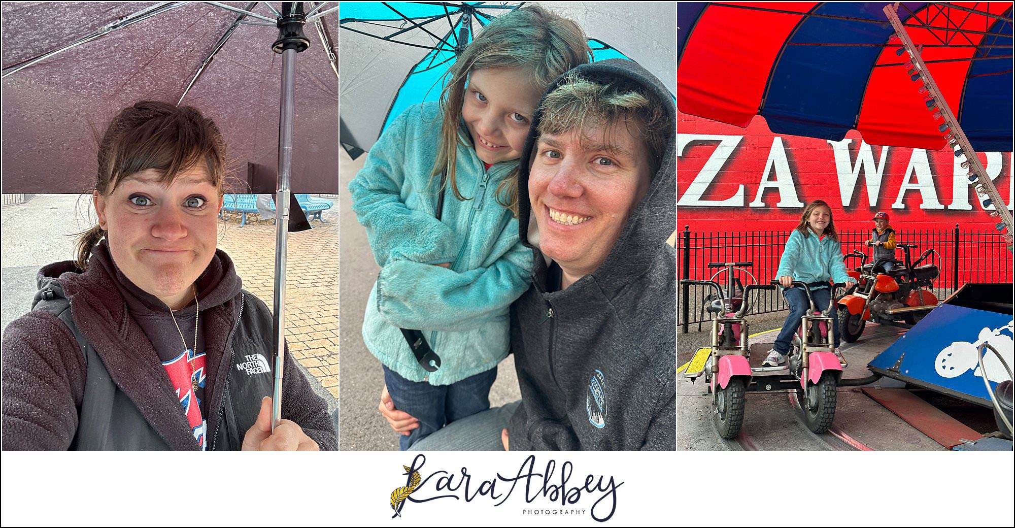The Adventuring Abbeys go to Kennywood Park in the rain on Opening Day 2023