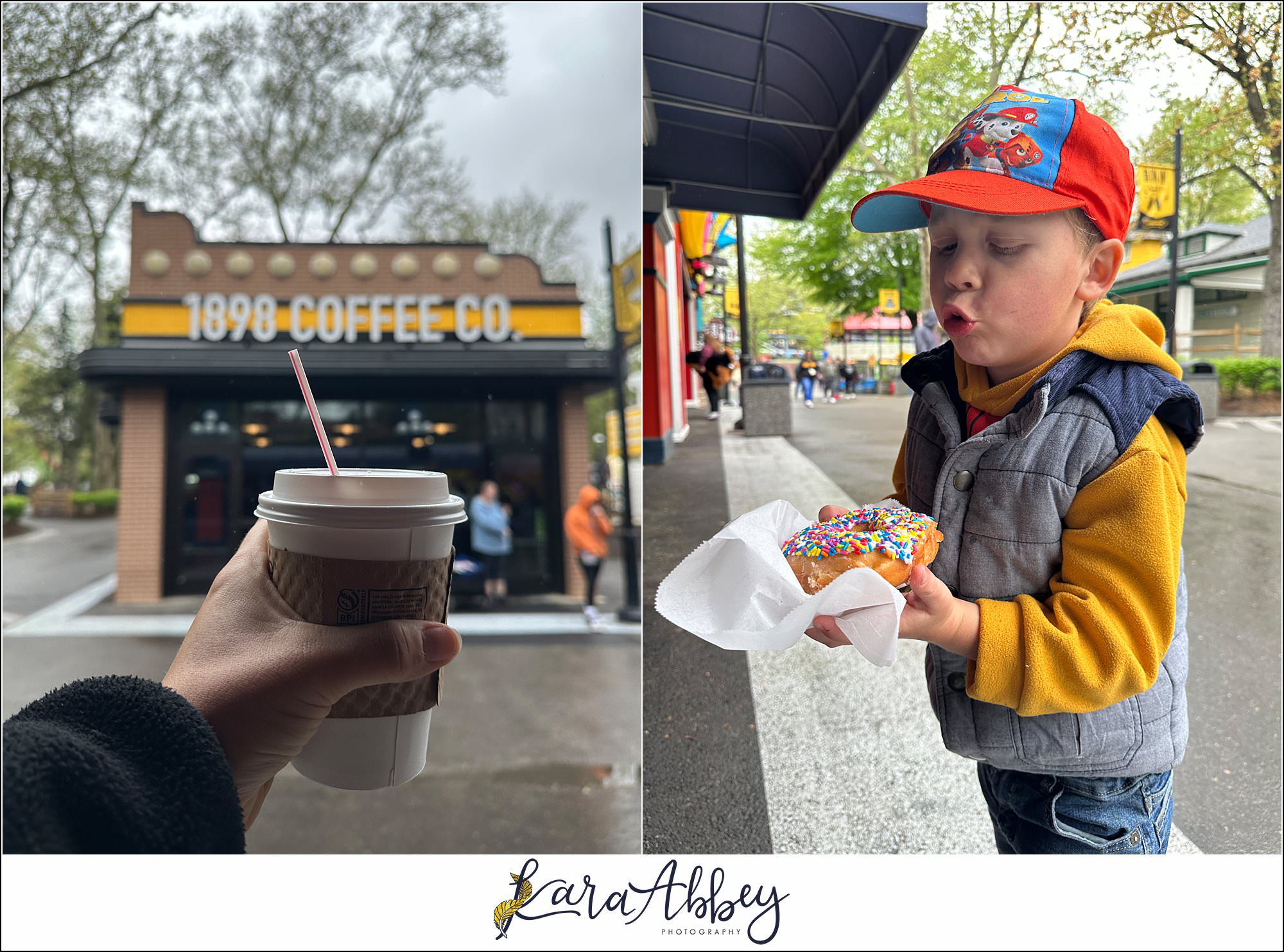 The Adventuring Abbeys go to Kennywood Park in the rain on Opening Day 2023