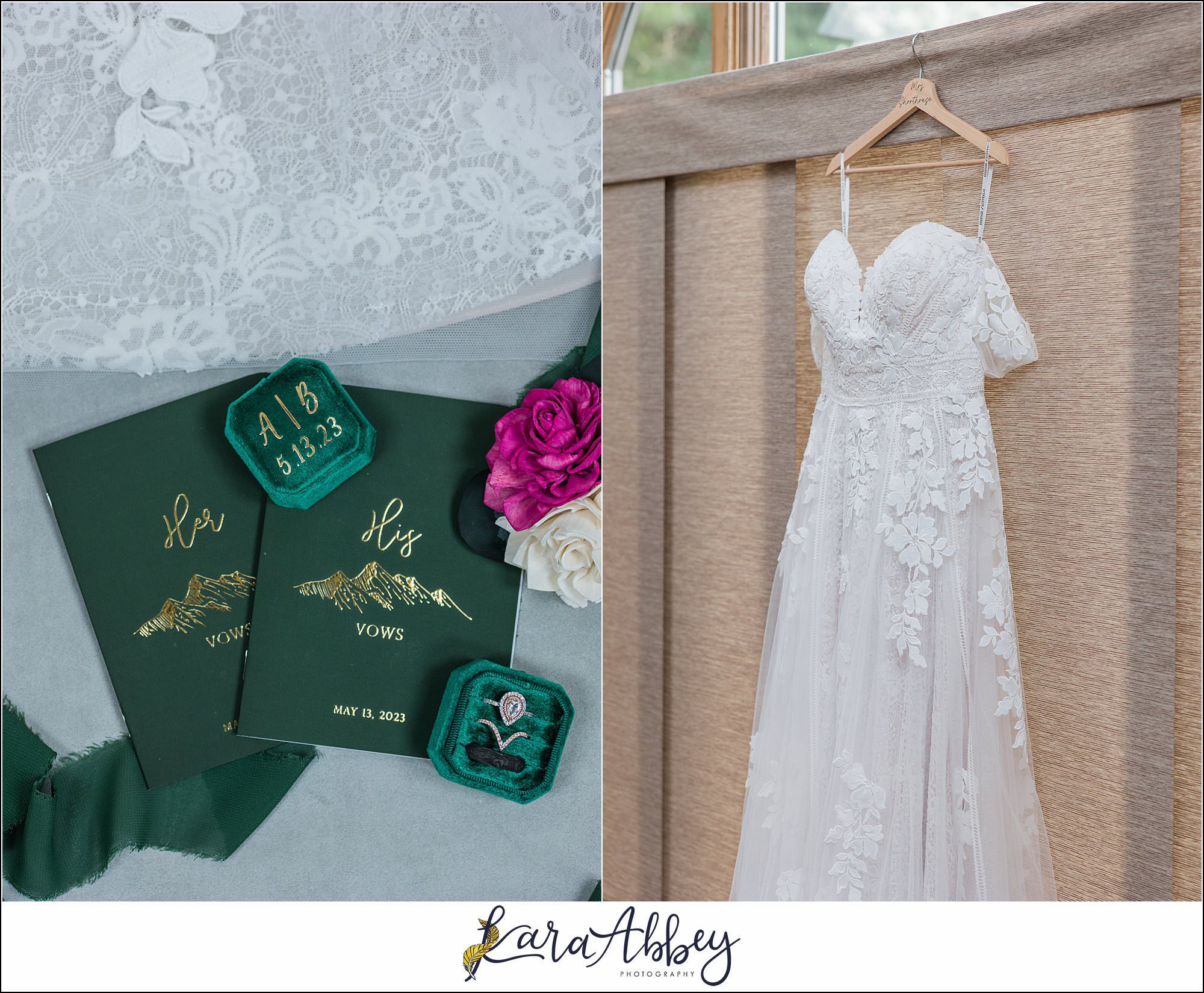 Rainy Spring Wedding at Oak Lodge in Stahlstown, PA