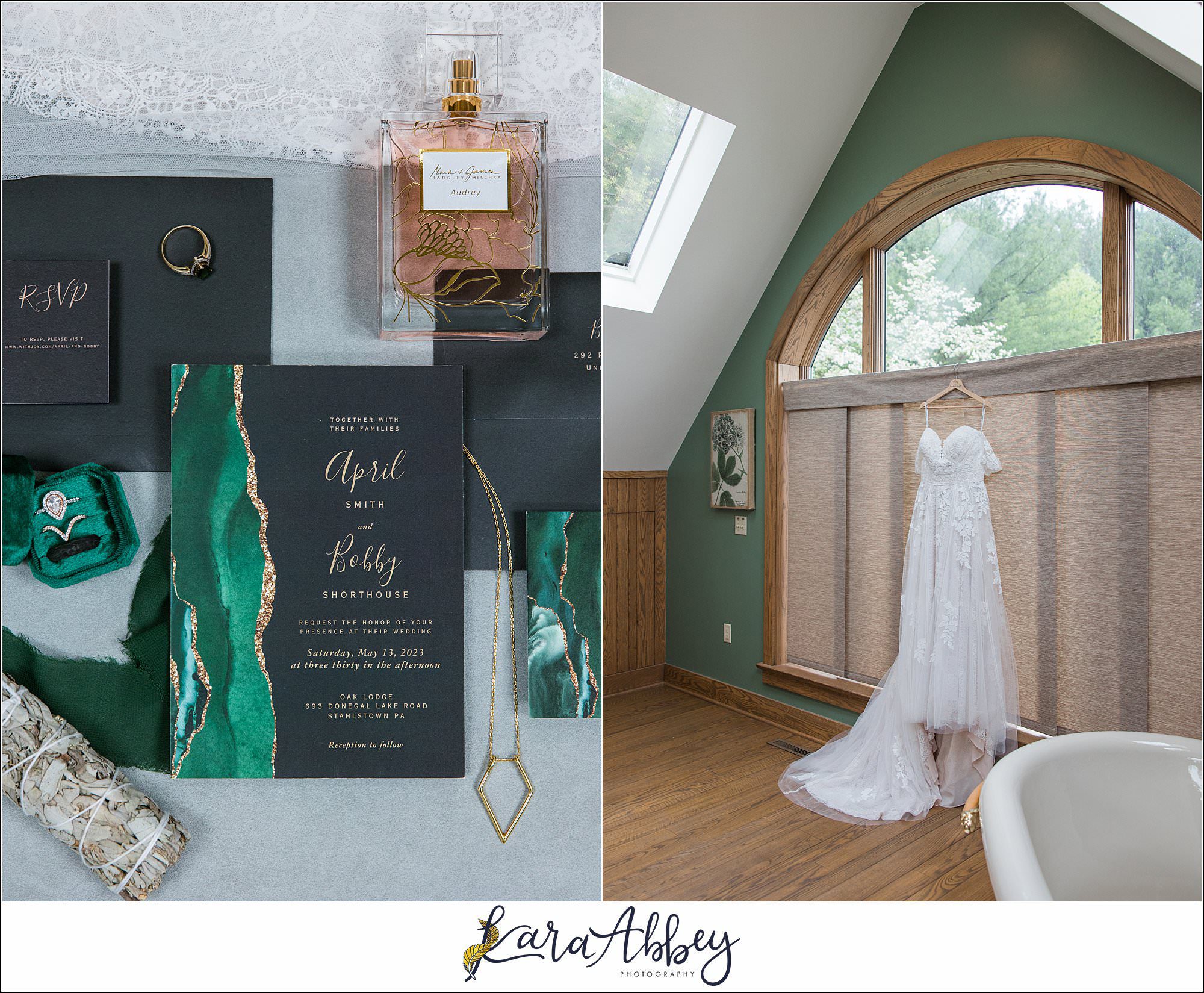 Rainy Spring Wedding at Oak Lodge in Stahlstown, PA
