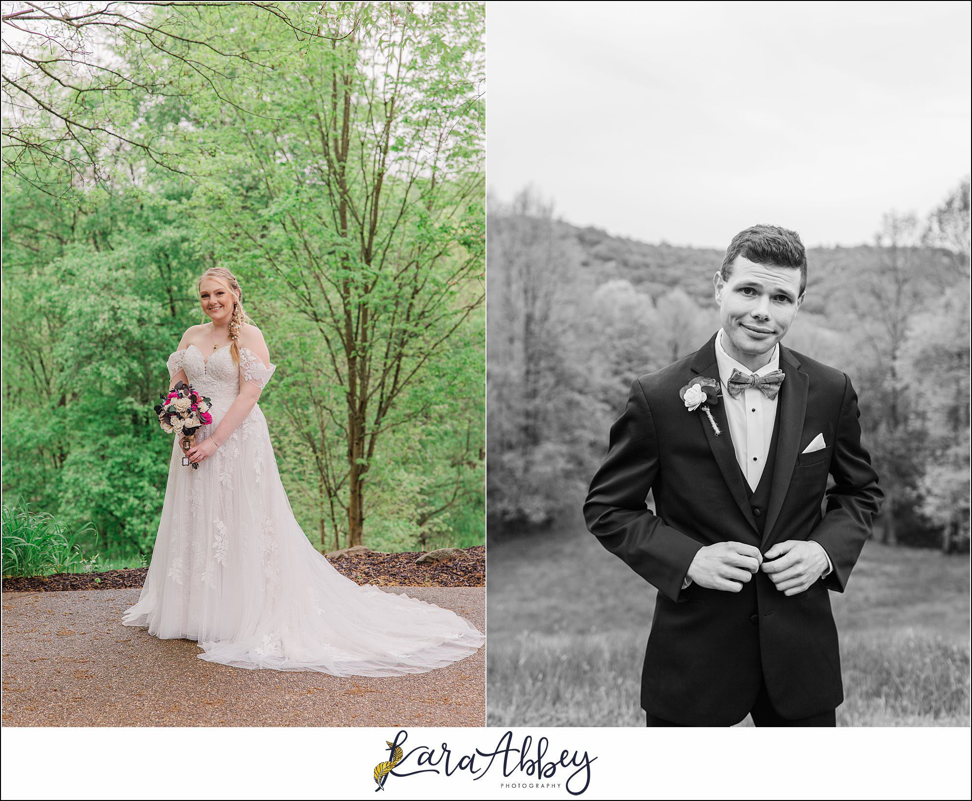 Rainy Spring Wedding at Oak Lodge in Stahlstown, PA