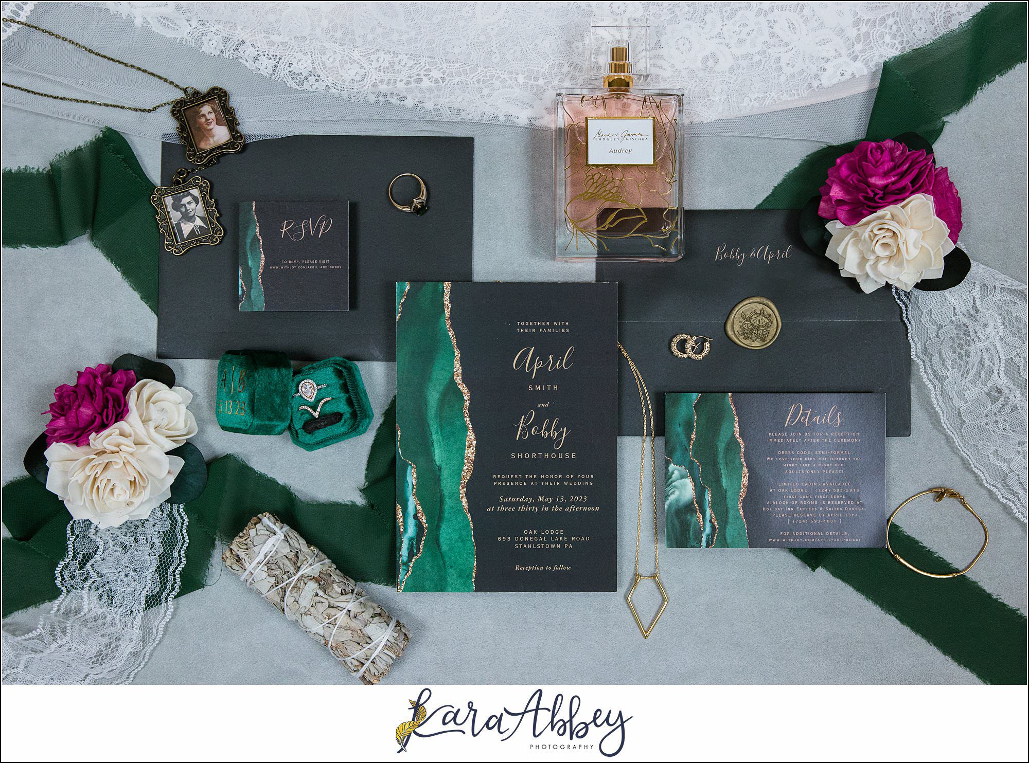Rainy Spring Wedding at Oak Lodge in Stahlstown, PA