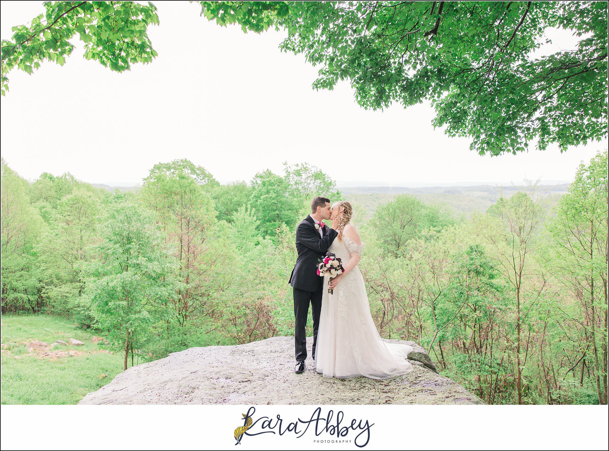 Rainy Spring Wedding at Oak Lodge in Stahlstown, PA