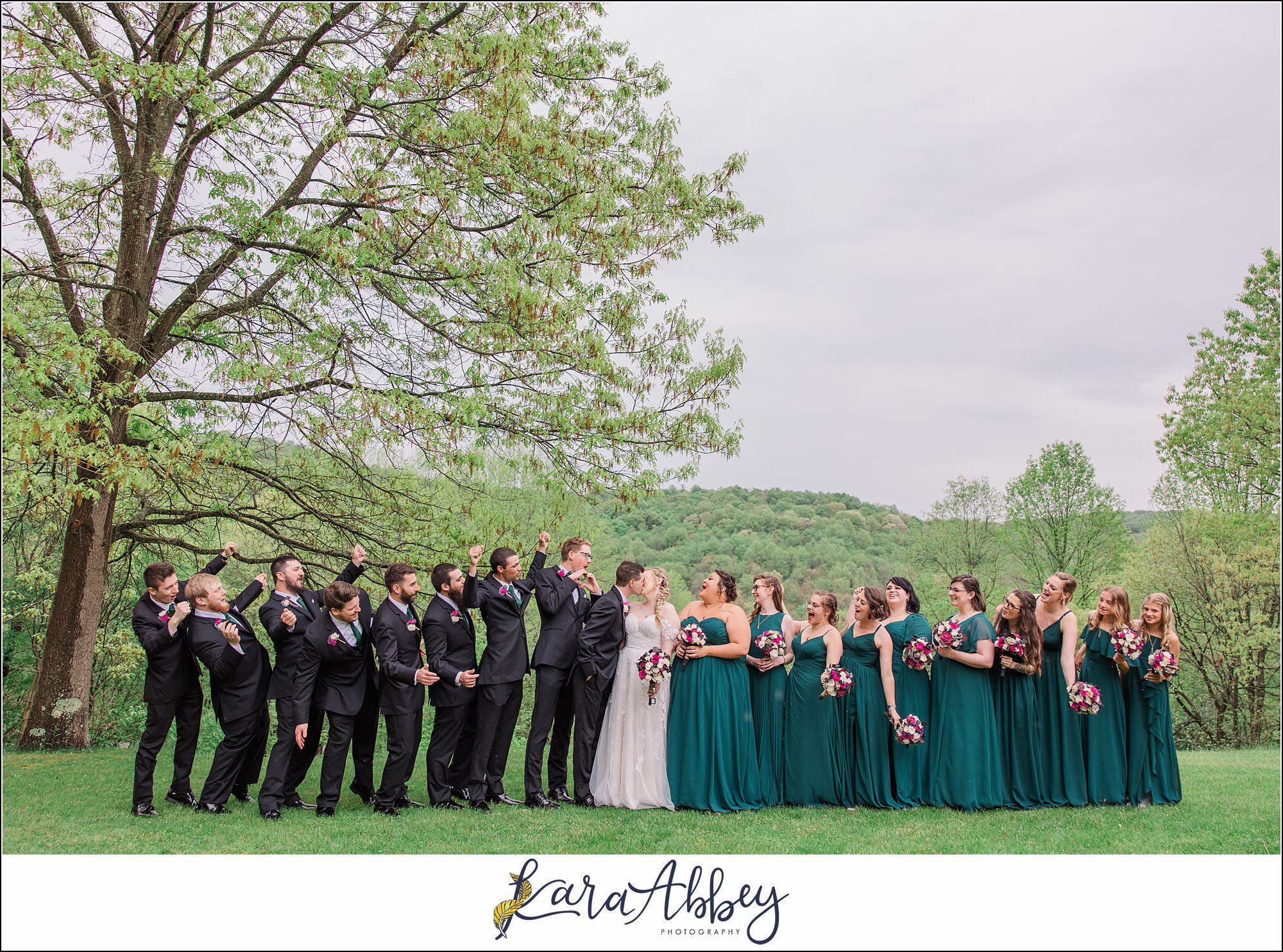 Rainy Spring Wedding at Oak Lodge in Stahlstown, PA