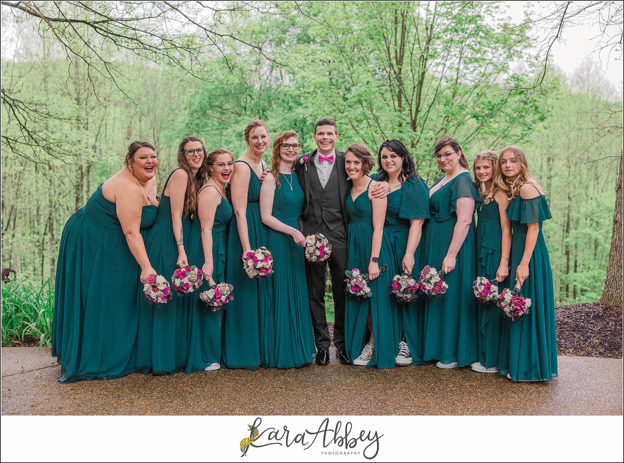 Rainy Spring Wedding at Oak Lodge in Stahlstown, PA