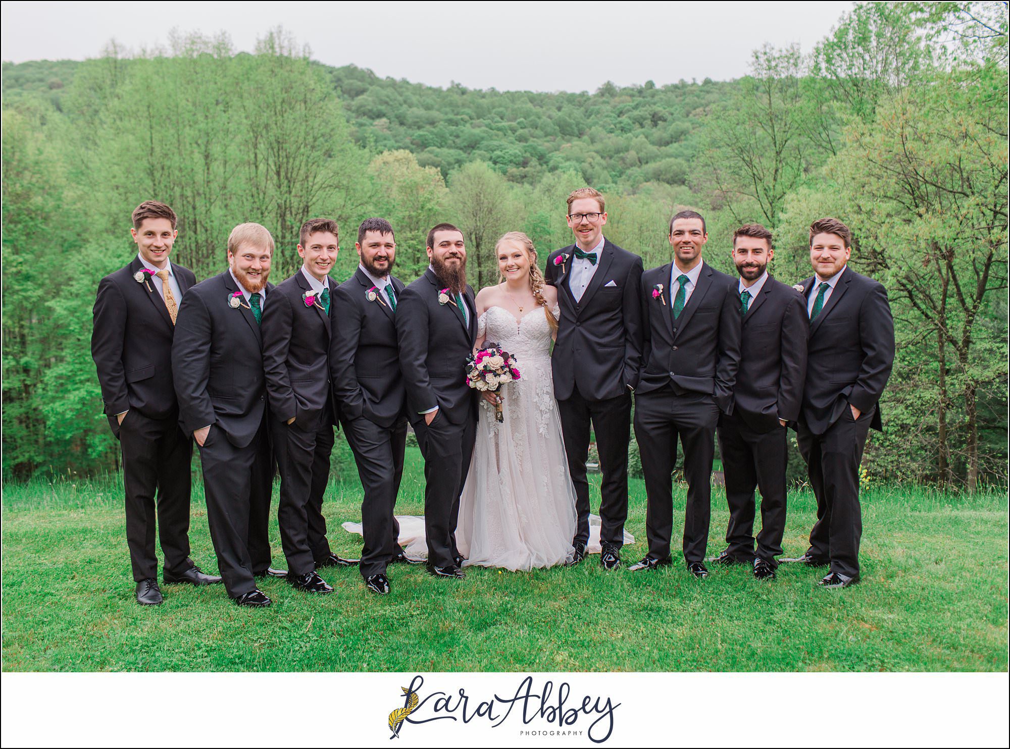 Rainy Spring Wedding at Oak Lodge in Stahlstown, PA