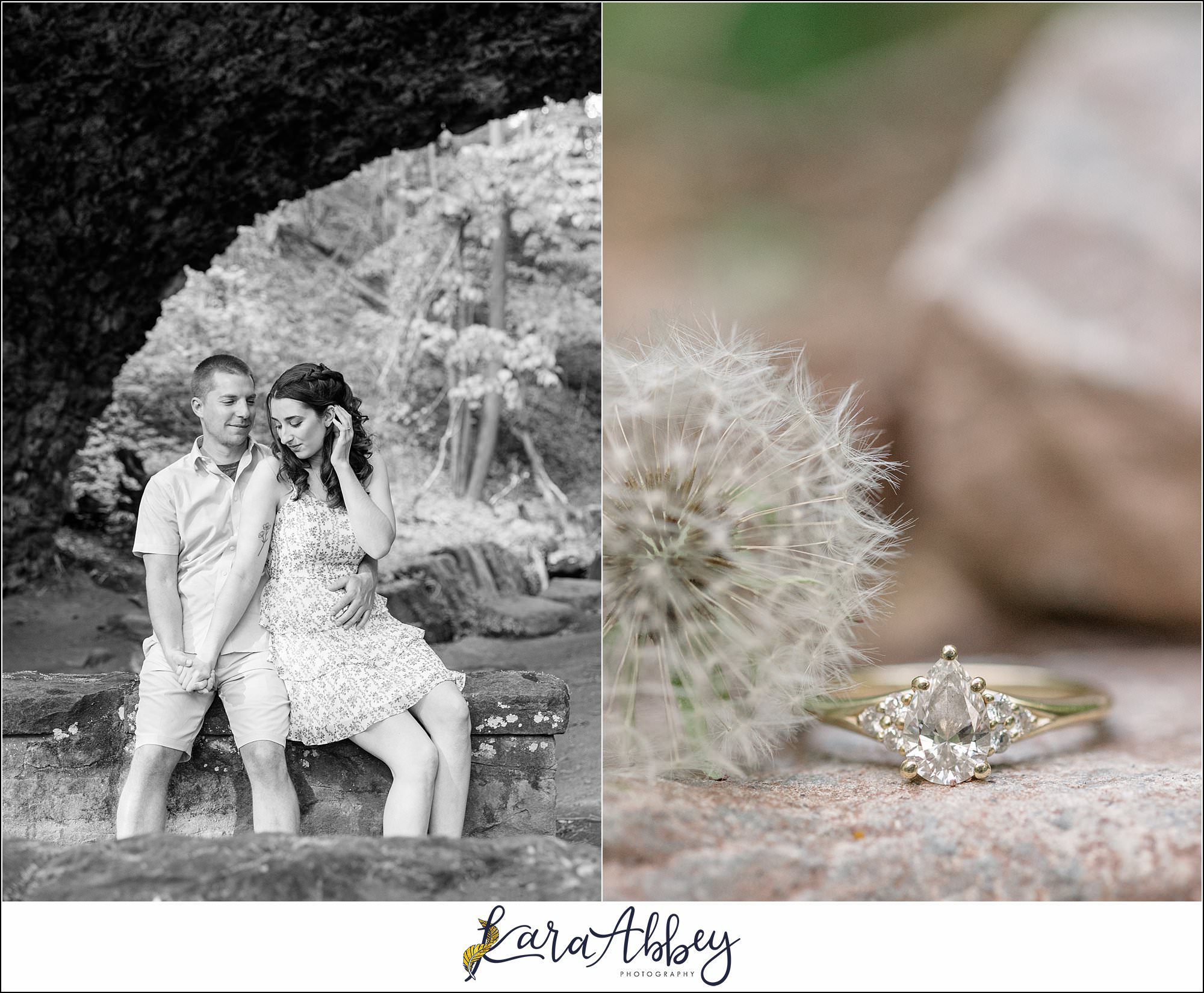 Spring Engagement Session at Tufa Bridge in Schenley Park in Pittsburgh, PA