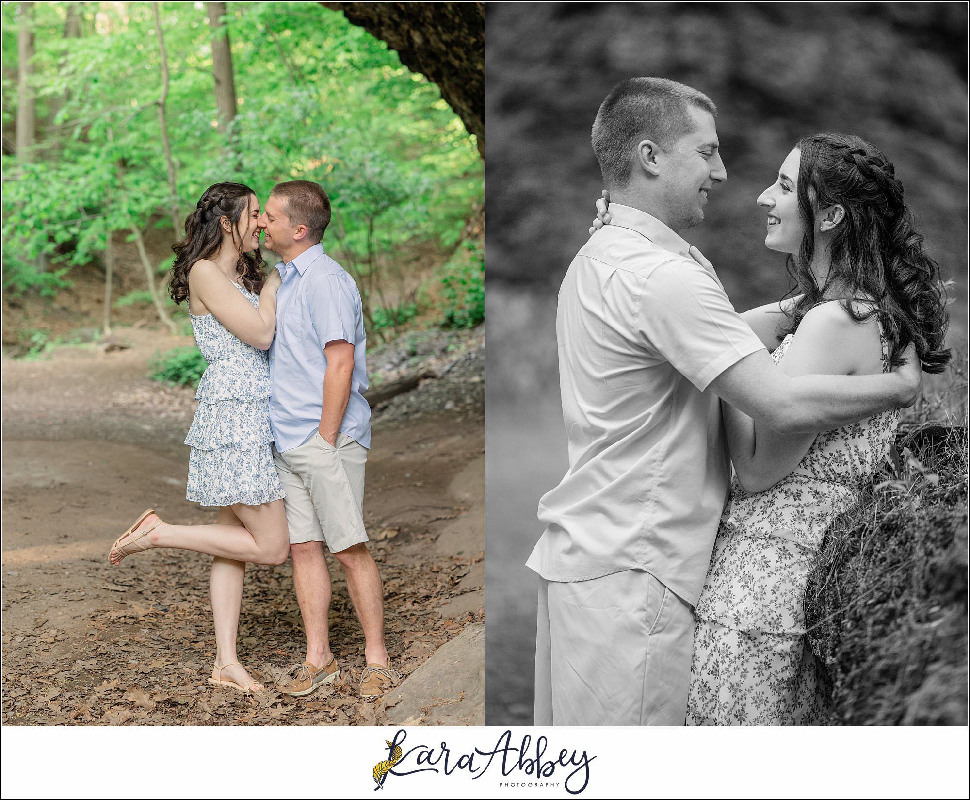 Spring Engagement Session at Tufa Bridge in Schenley Park in Pittsburgh, PA