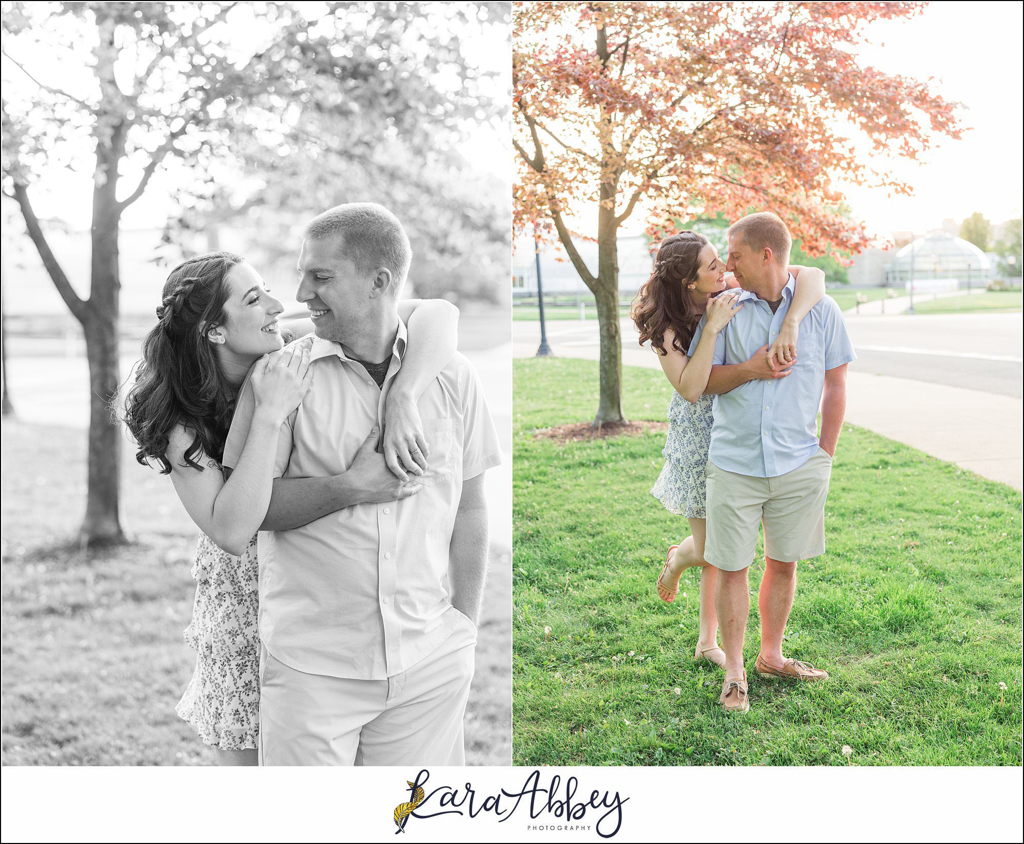 Spring Engagement Session at Tufa Bridge in Schenley Park in Pittsburgh, PA