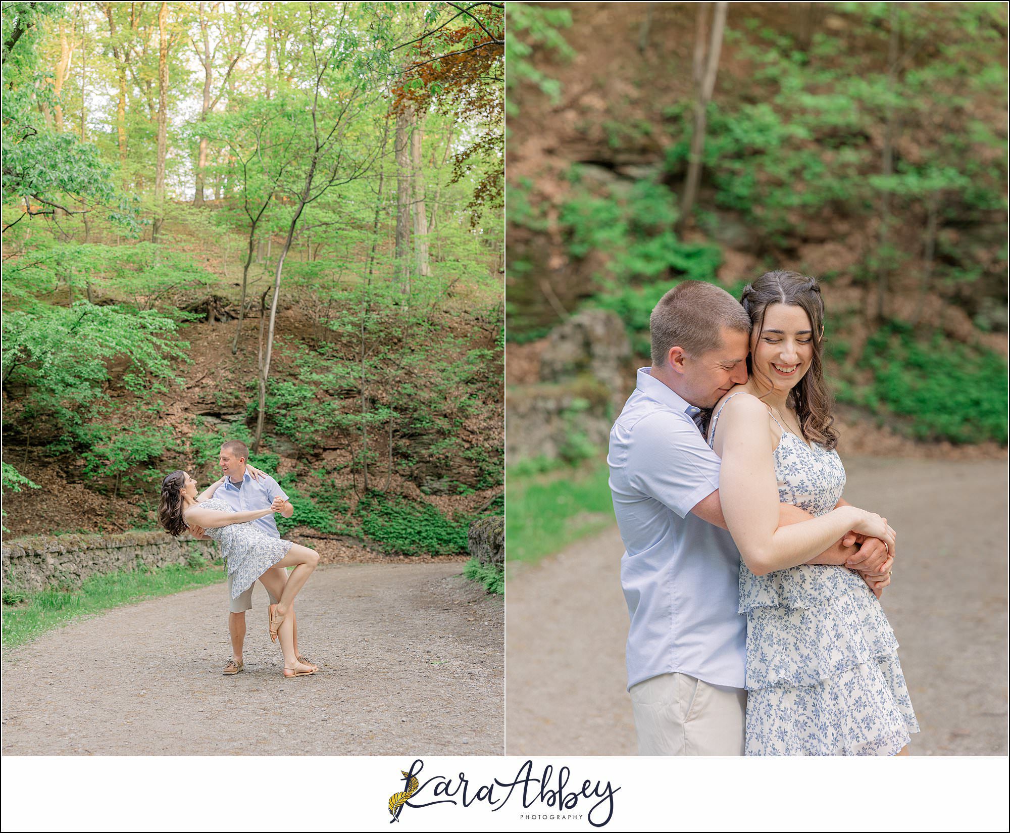 Spring Engagement Session at Tufa Bridge in Schenley Park in Pittsburgh, PA