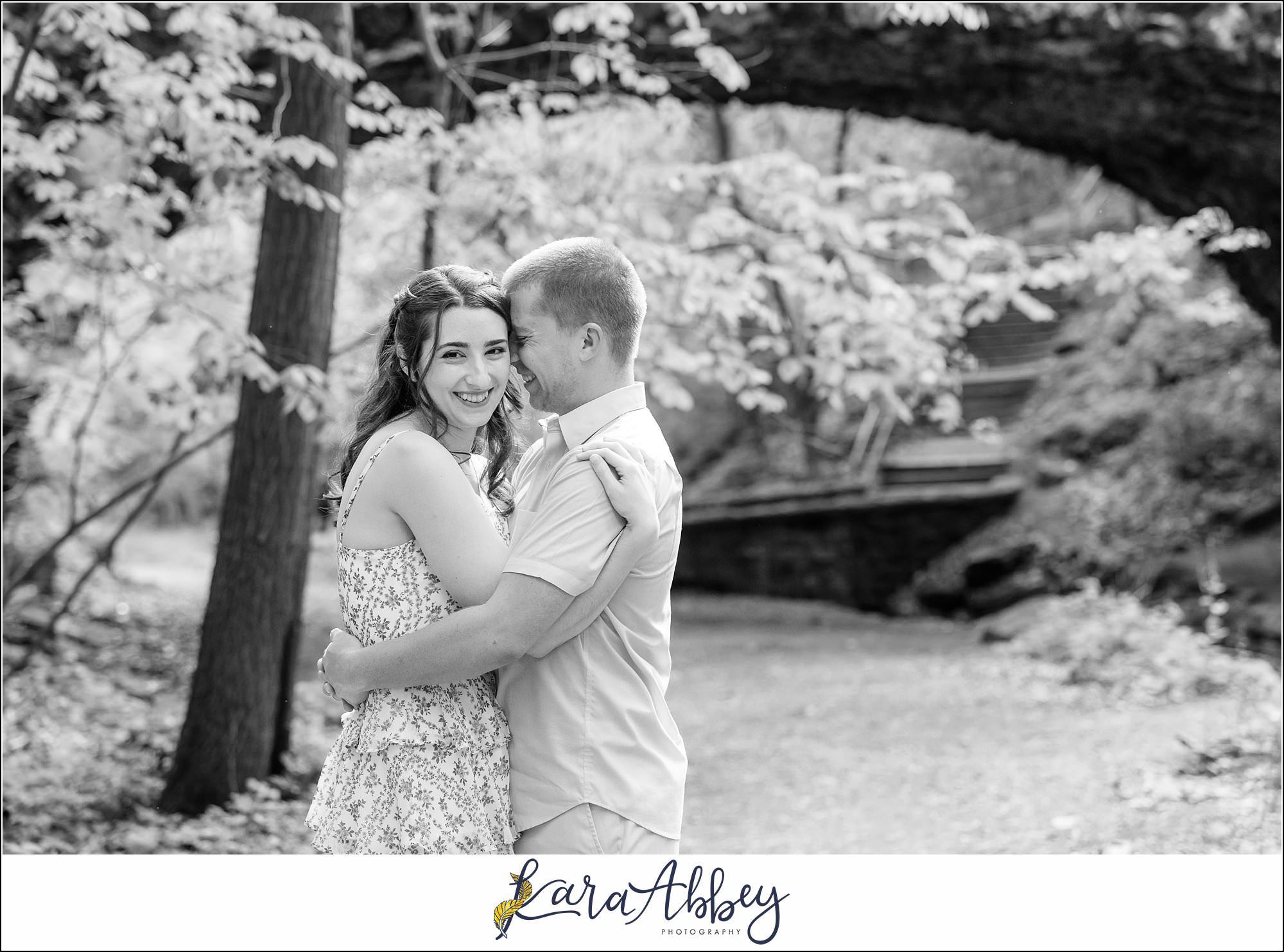 Spring Engagement Session at Tufa Bridge in Schenley Park in Pittsburgh, PA