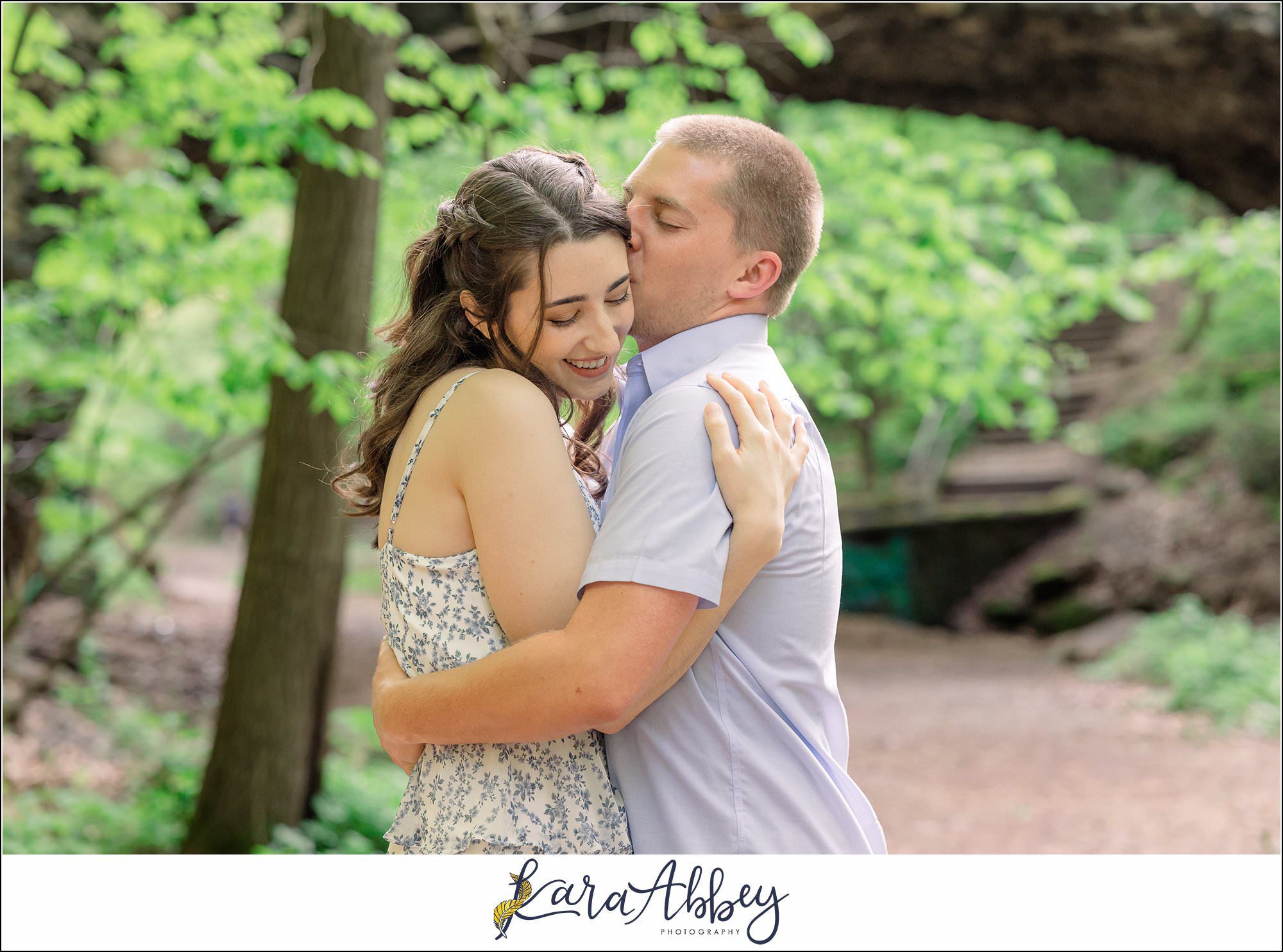 Spring Engagement Session at Tufa Bridge in Schenley Park in Pittsburgh, PA