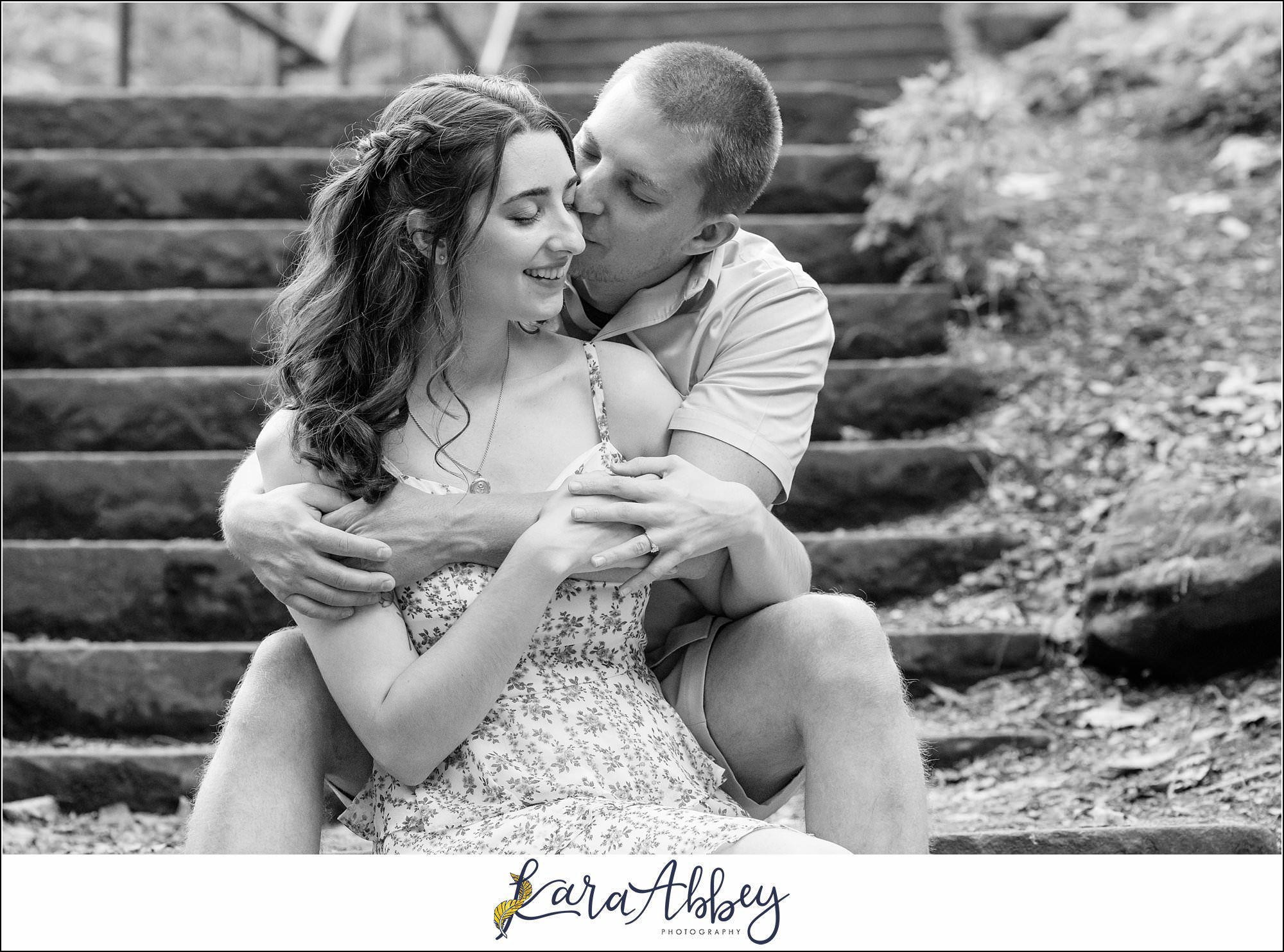 Spring Engagement Session at Tufa Bridge in Schenley Park in Pittsburgh, PA