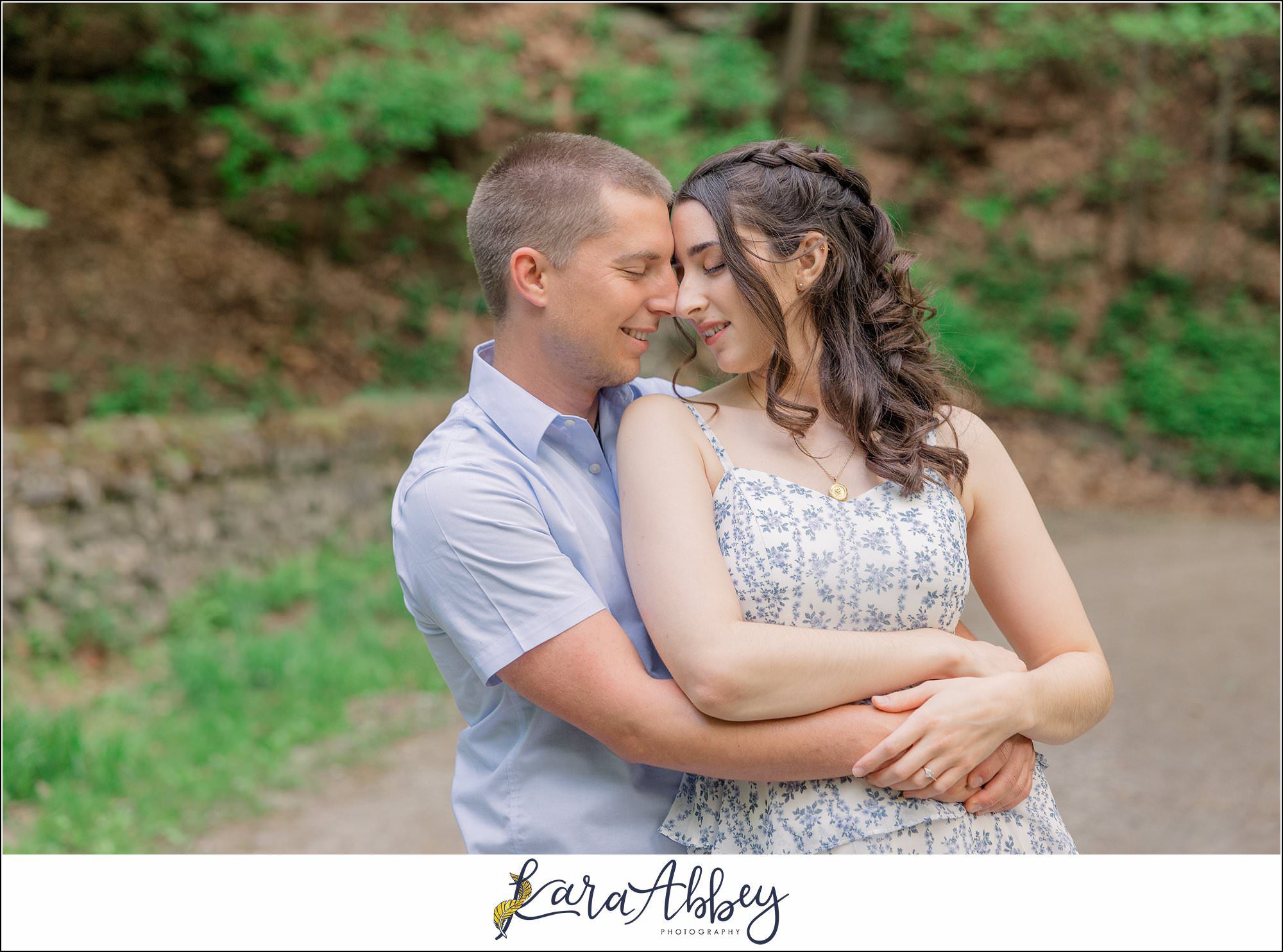 Spring Engagement Session at Tufa Bridge in Schenley Park in Pittsburgh, PA