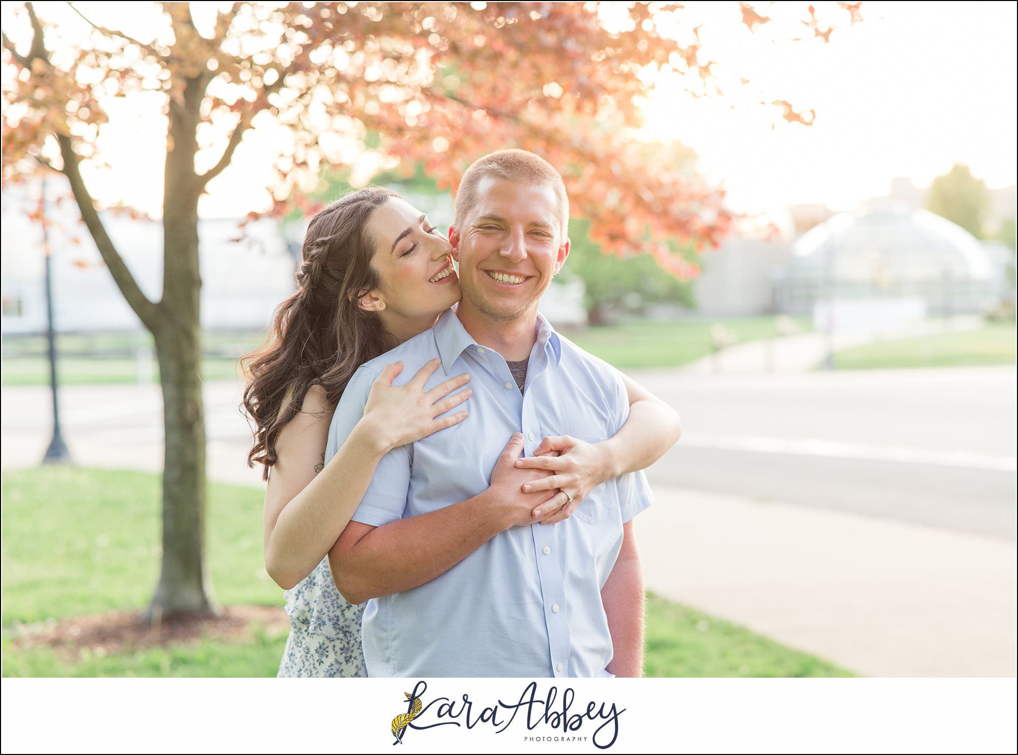 Spring Engagement Session at Tufa Bridge in Schenley Park in Pittsburgh, PA