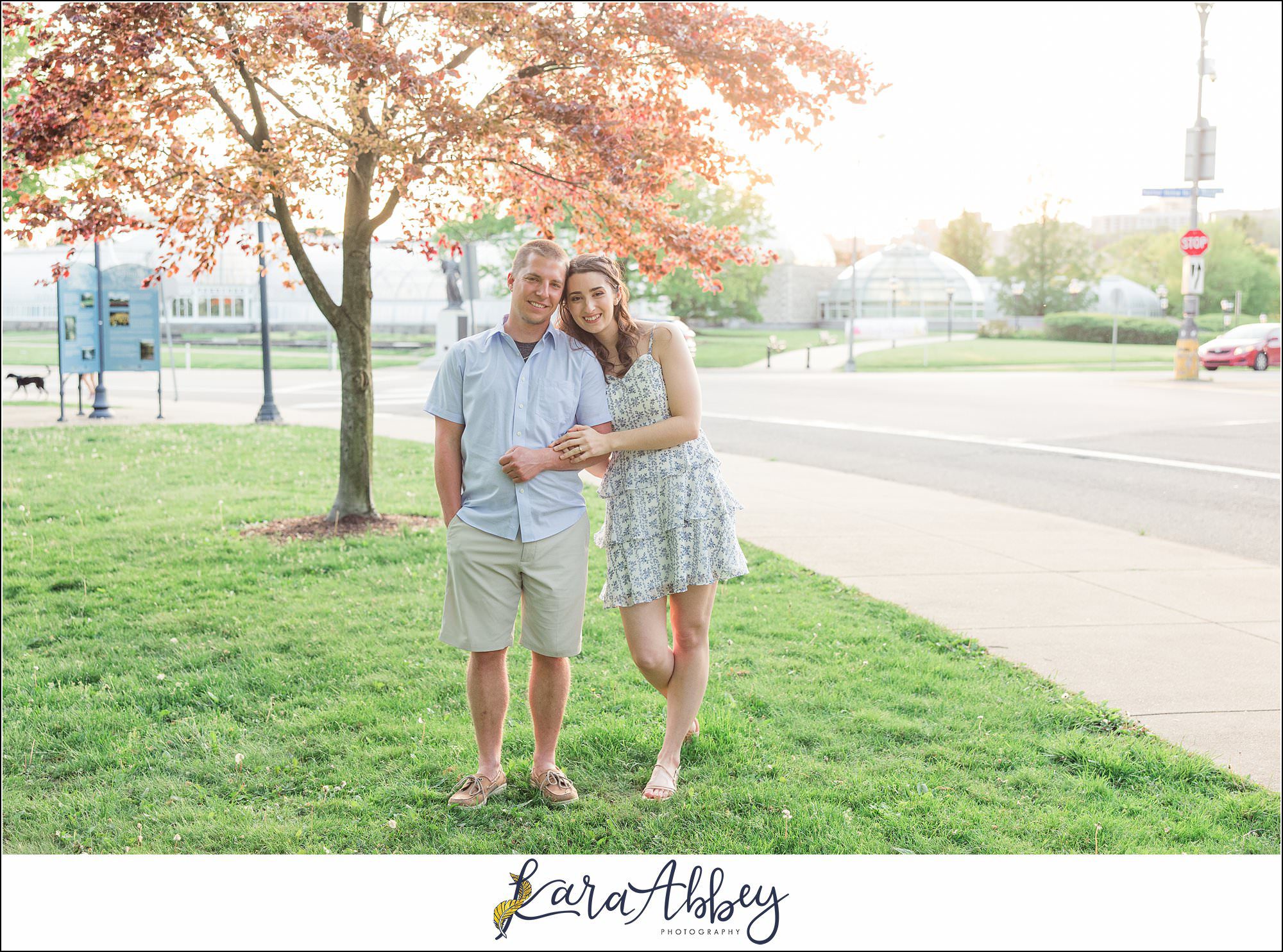 Spring Engagement Session at Tufa Bridge in Schenley Park in Pittsburgh, PA