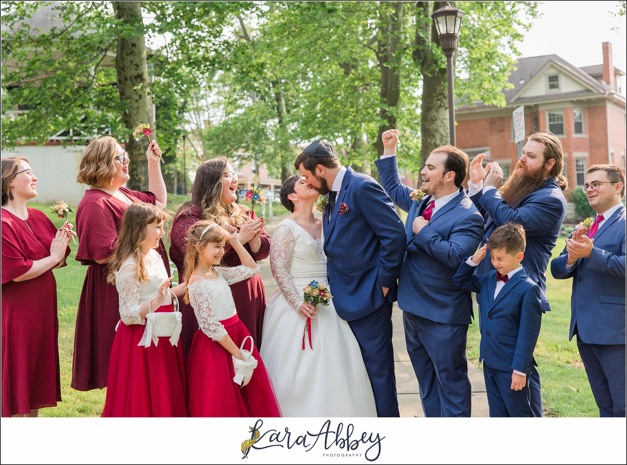 Summer Wedding at This Is Red in Munhall PA Pittsburgh PA - Portraits at John F. Kennedy Park