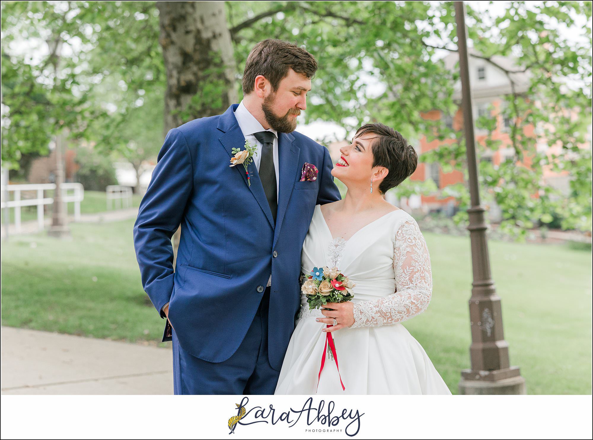 Summer Wedding at This Is Red in Munhall PA Pittsburgh PA - Portraits at John F. Kennedy Park