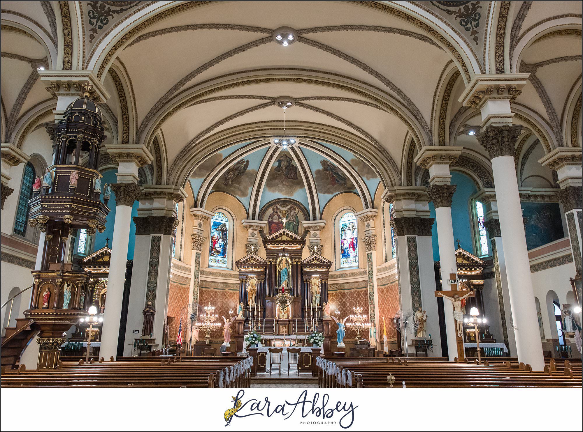 Summer Wedding at Immaculate Heart of Mary Church on Polish Hill in Pittsburgh, PA