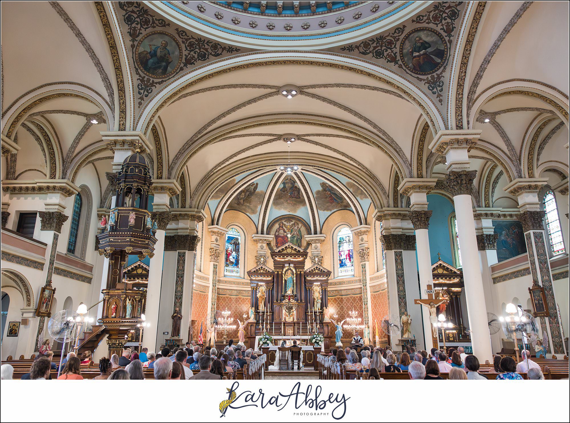Summer Wedding at Immaculate Heart of Mary Church on Polish Hill in Pittsburgh, PA