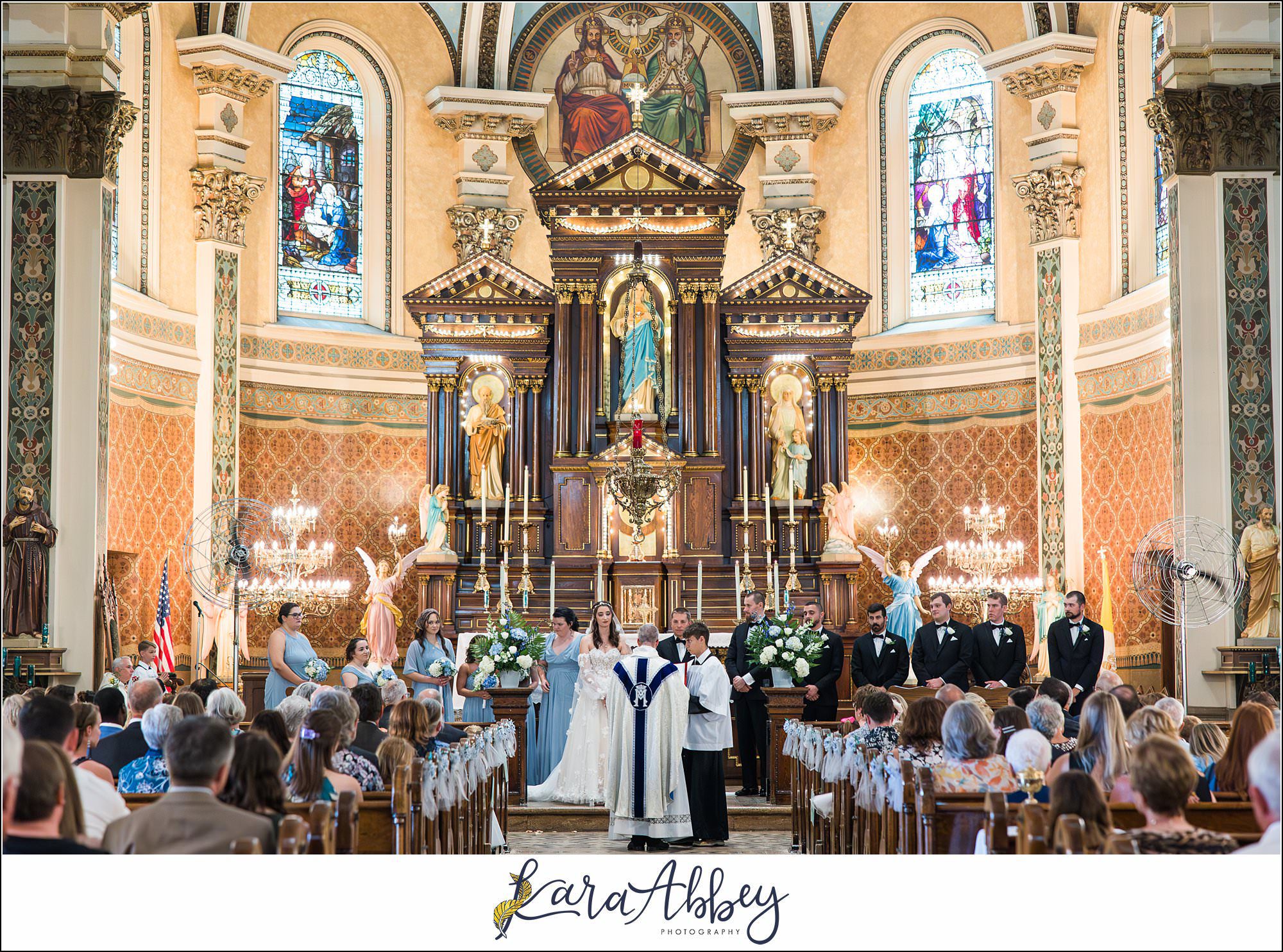 Summer Wedding at Immaculate Heart of Mary Church on Polish Hill in Pittsburgh, PA