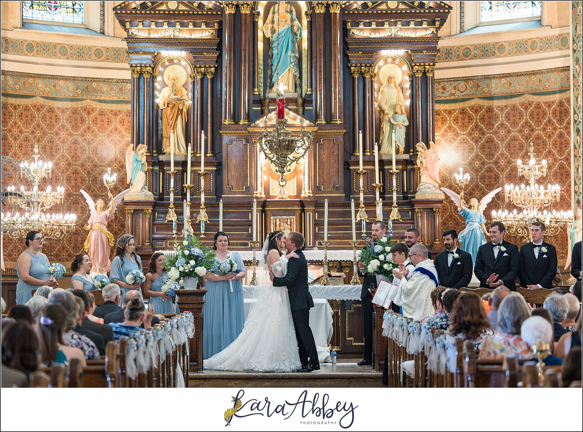 Summer Wedding at Immaculate Heart of Mary Church on Polish Hill in Pittsburgh, PA