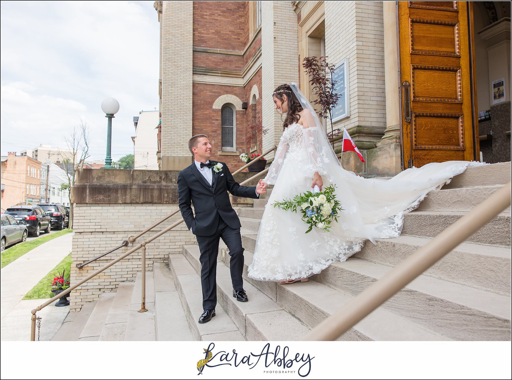 Summer Wedding at Immaculate Heart of Mary Church on Polish Hill in Pittsburgh, PA