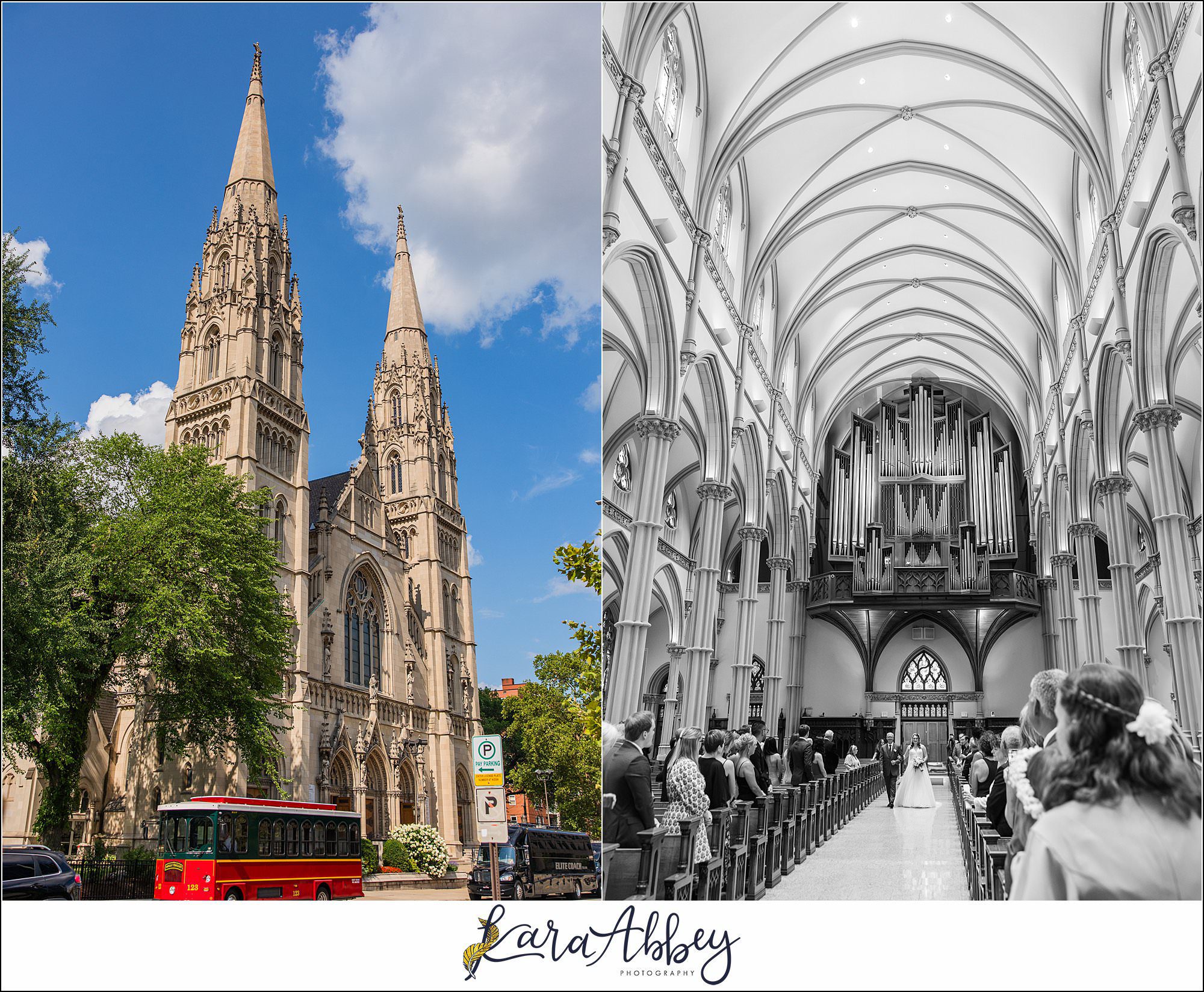Summer Wedding at St. Paul Cathedral in Pittsburgh, PA