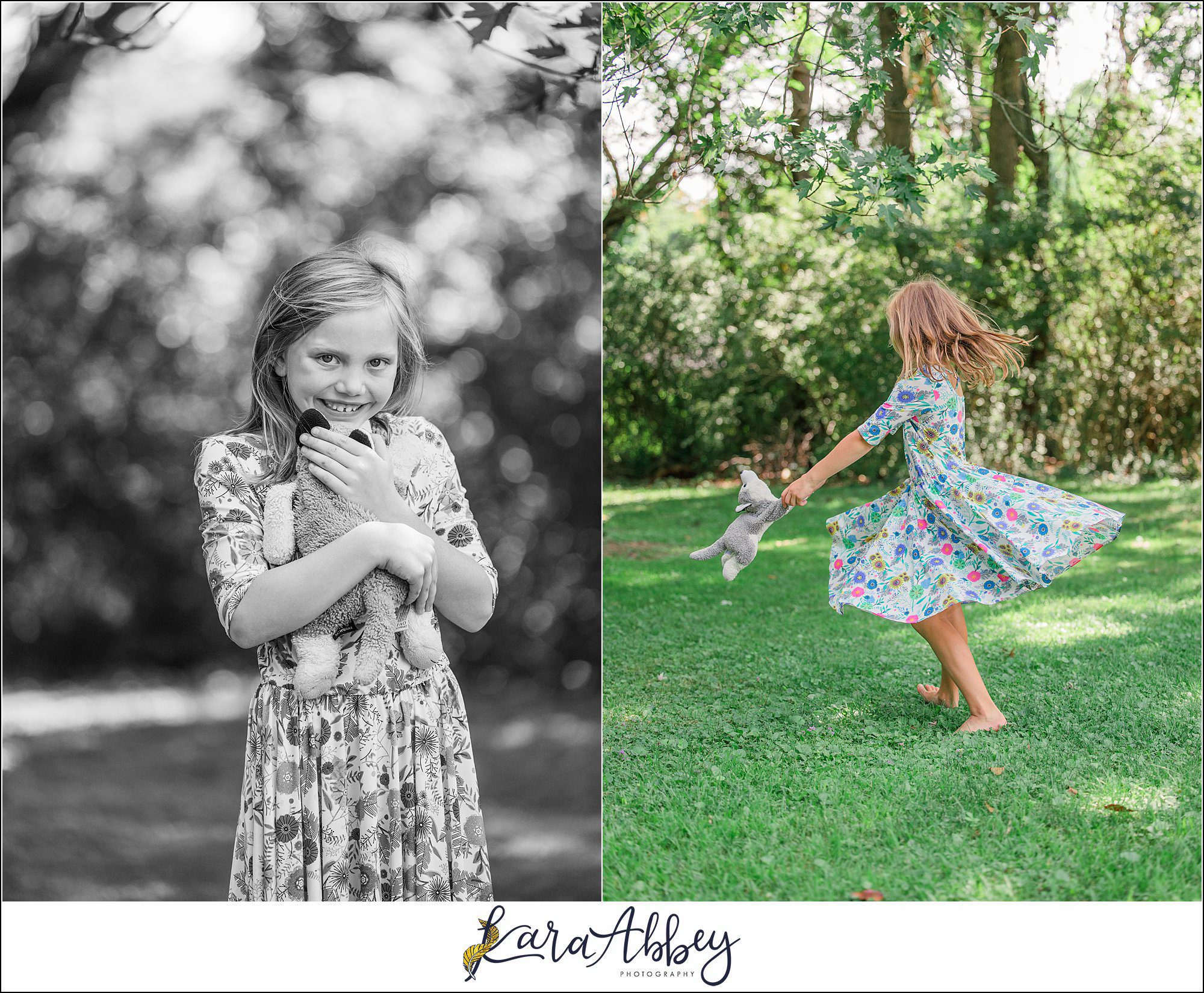 Half Birthday Backyard Fun Summer Portraits in Irwin PA