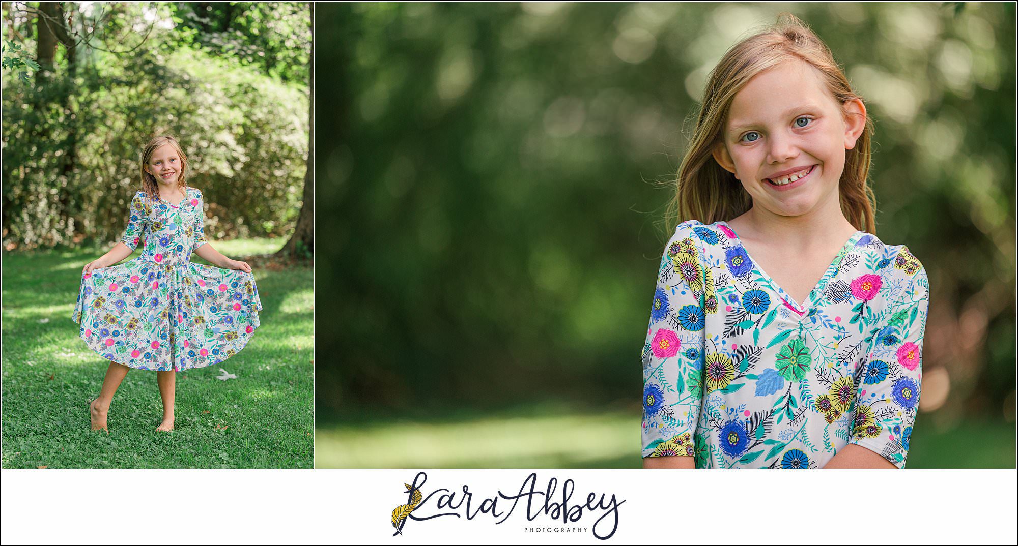 Half Birthday Backyard Fun Summer Portraits in Irwin PA