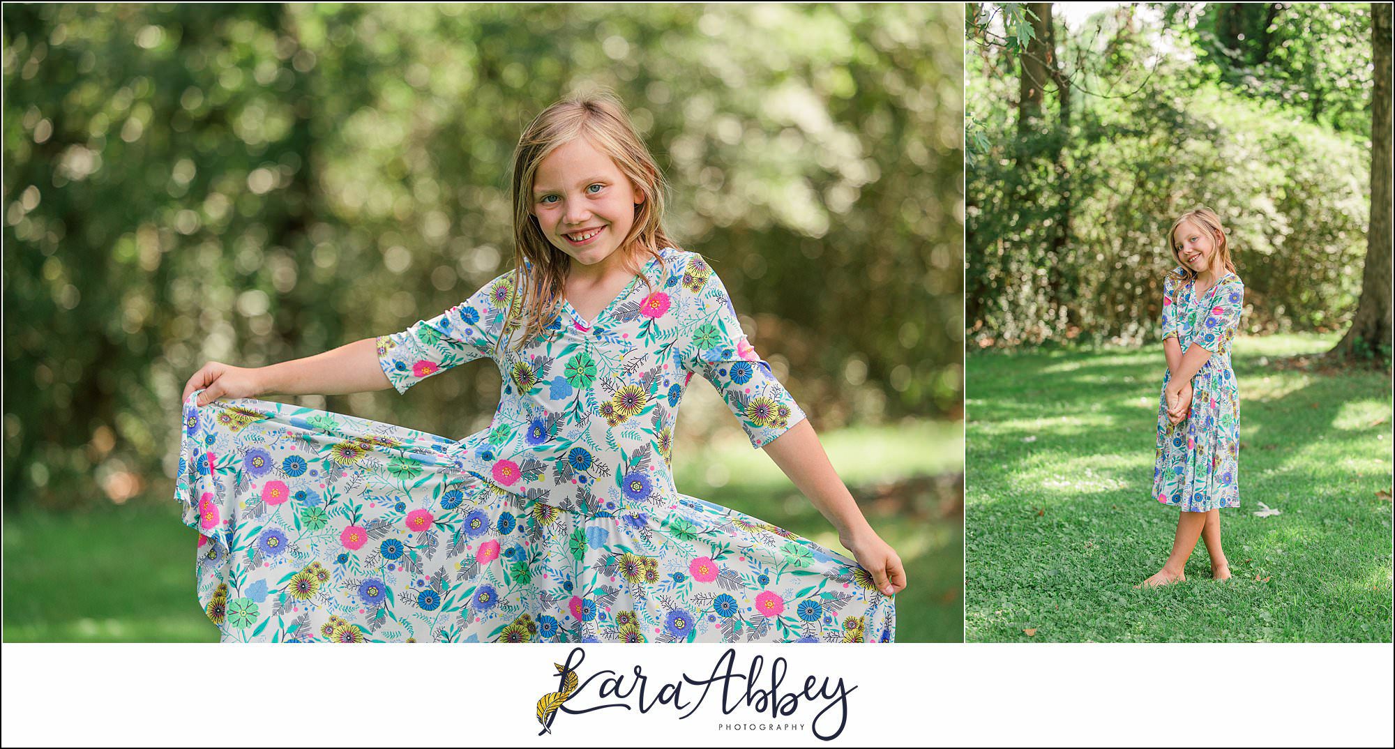 Half Birthday Backyard Fun Summer Portraits in Irwin PA