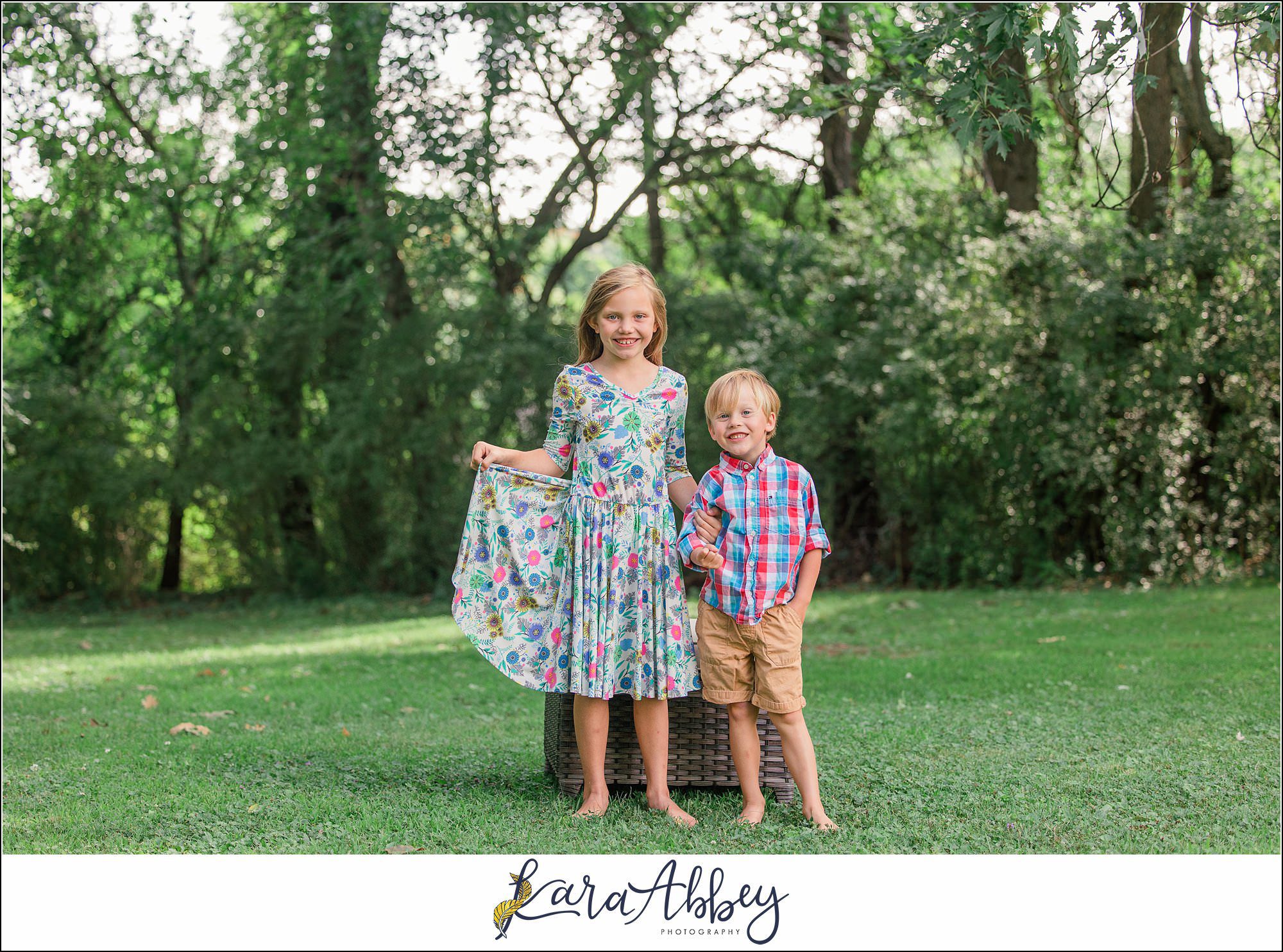Half Birthday Backyard Fun Summer Portraits in Irwin PA