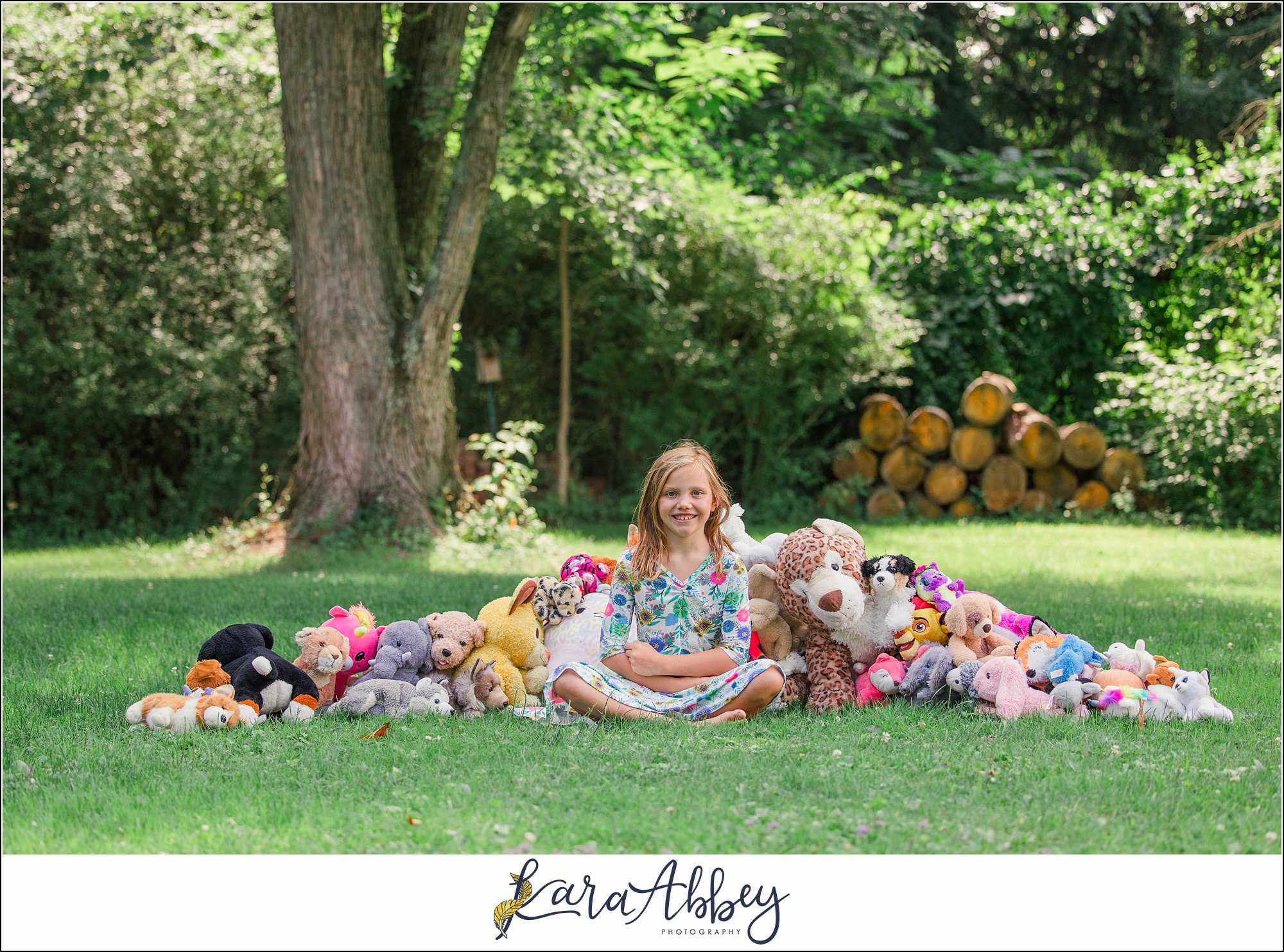 Half Birthday Backyard Fun Summer Portraits in Irwin PA