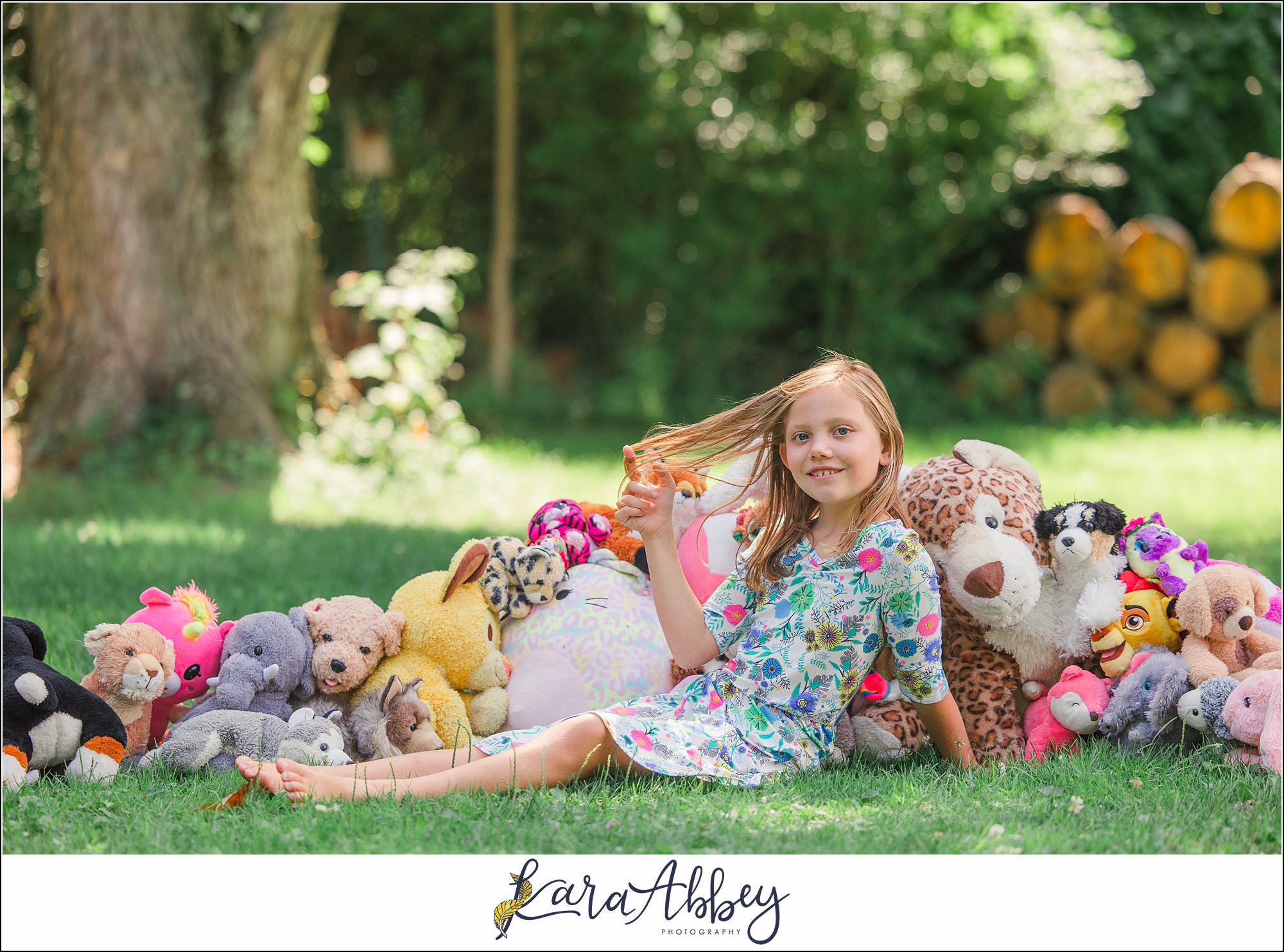 Half Birthday Backyard Fun Summer Portraits in Irwin PA