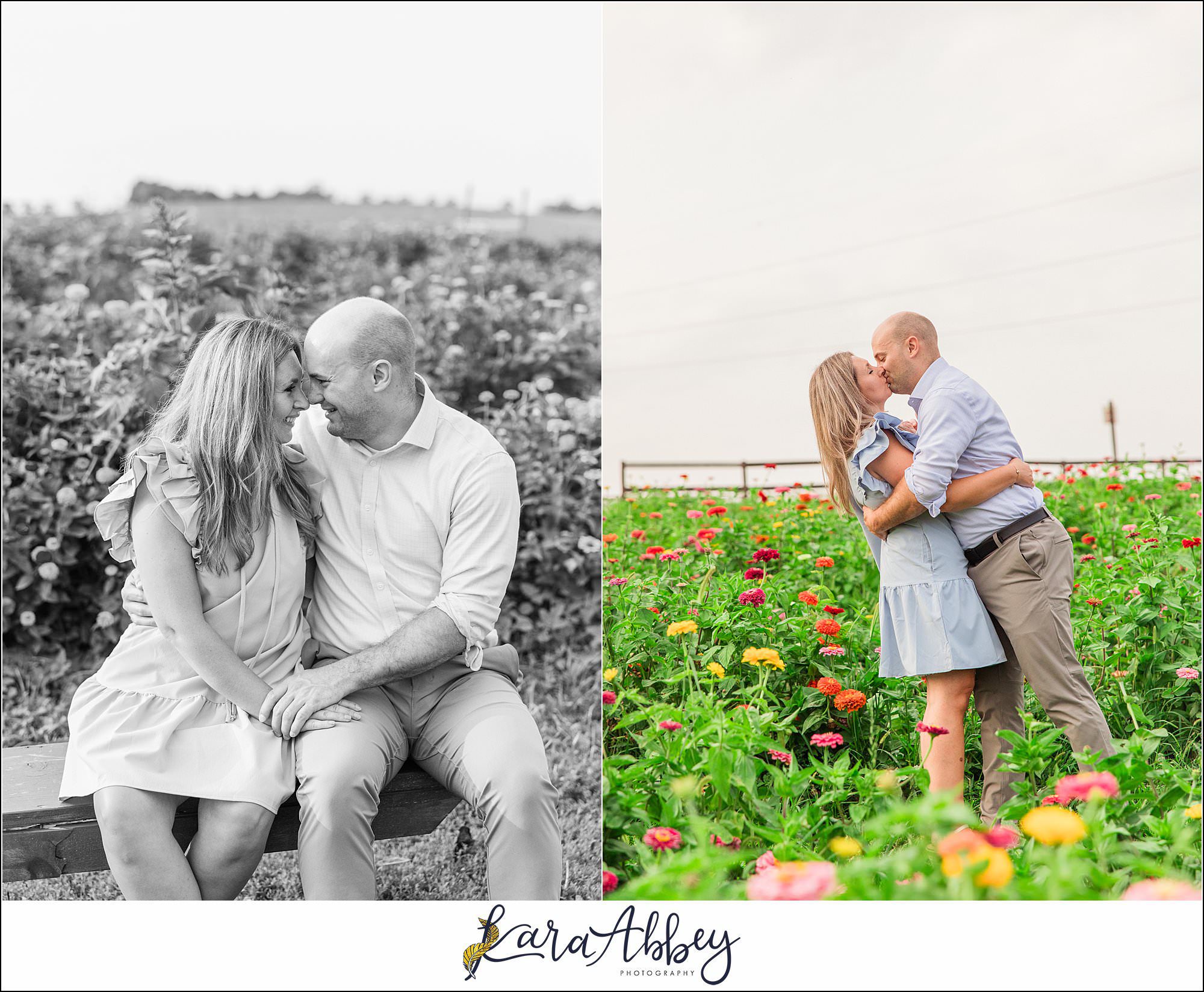 Wildflower Fields Engagement Session at Simmons Farm in McMurray, PA