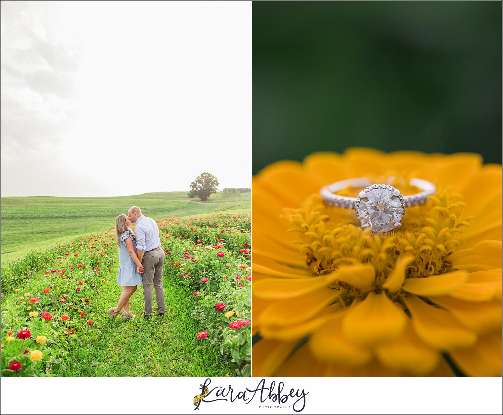 Wildflower Fields Engagement Session at Simmons Farm in McMurray, PA
