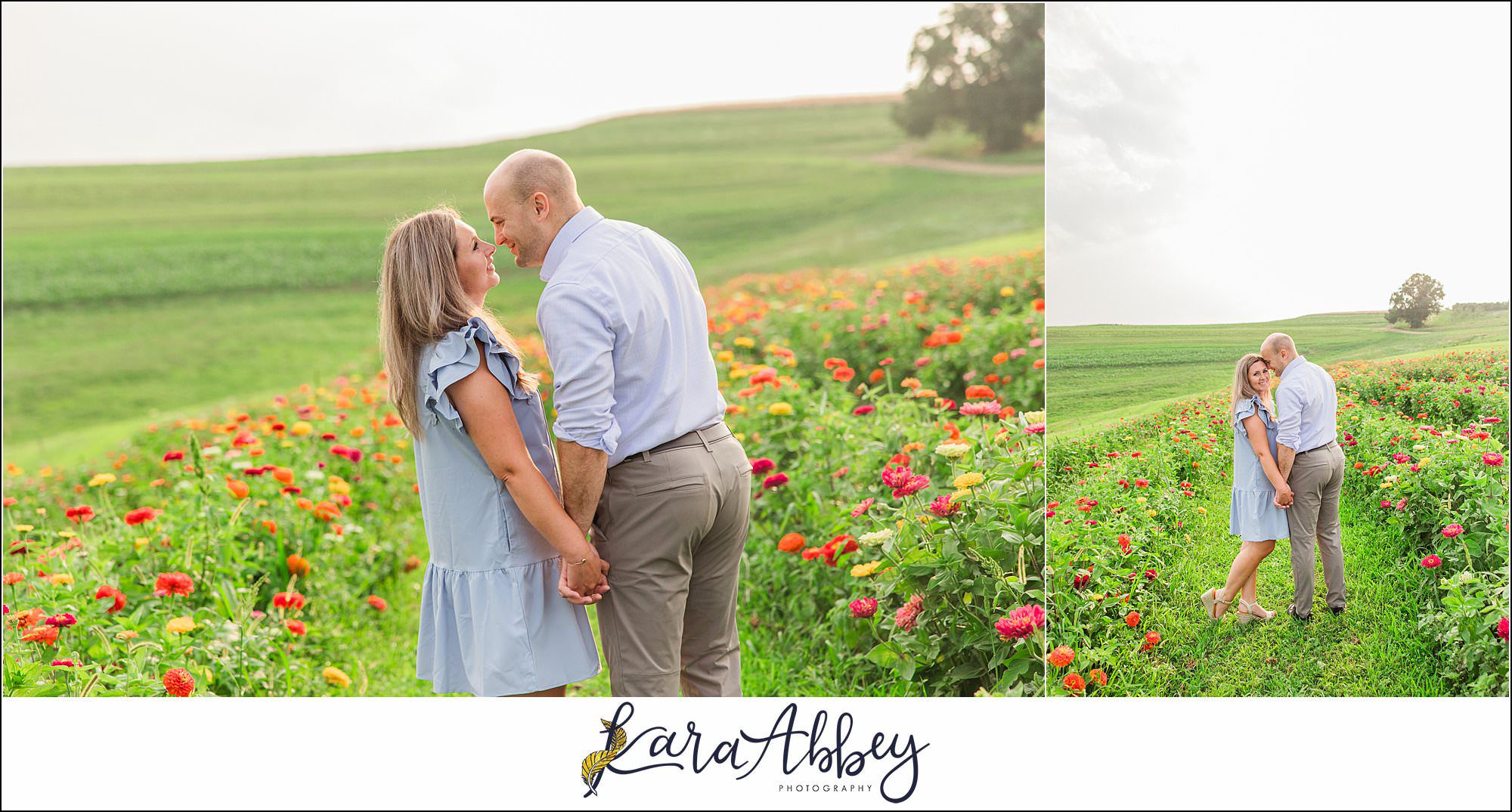 Wildflower Fields Engagement Session at Simmons Farm in McMurray, PA