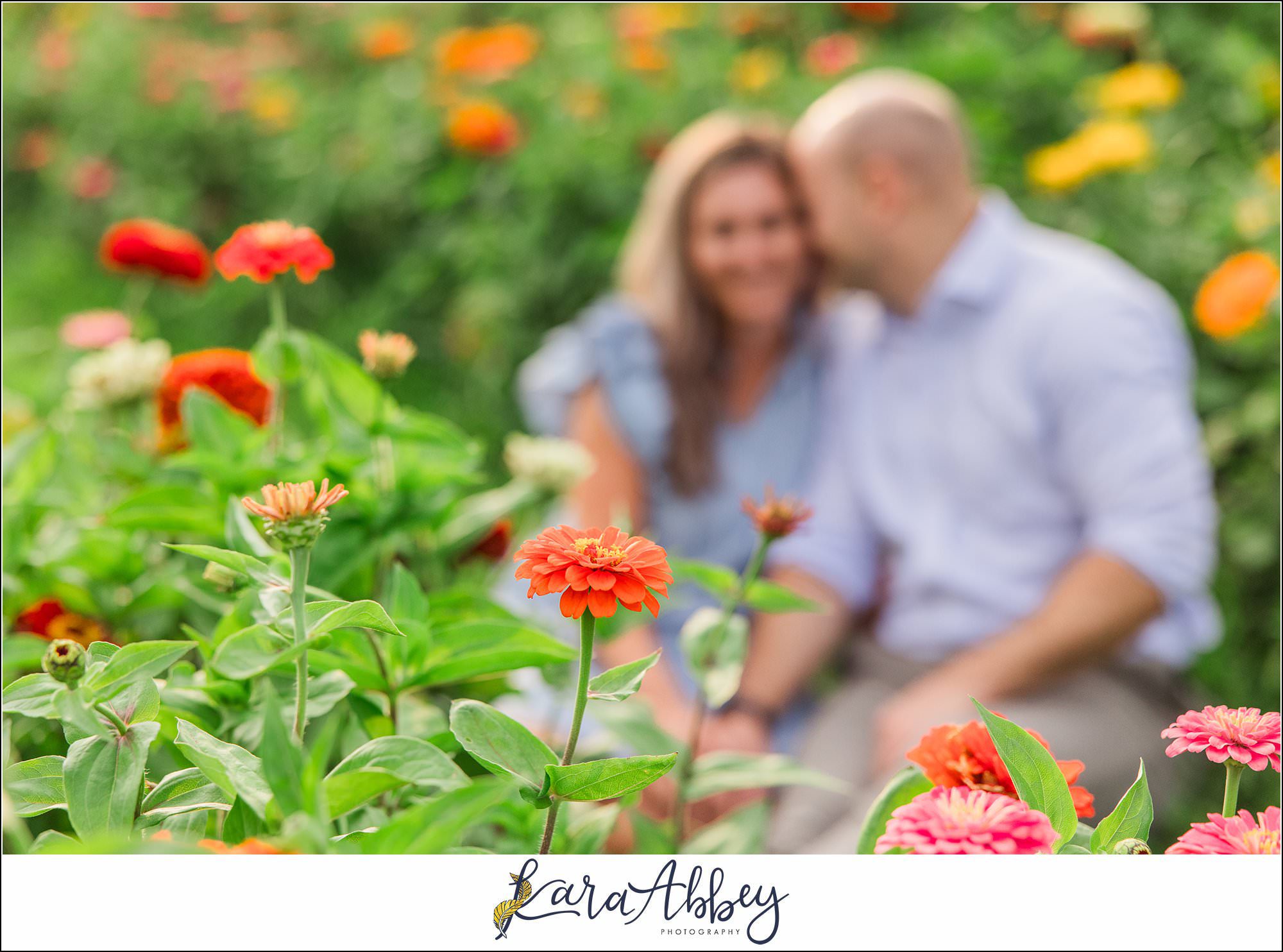 Wildflower Fields Engagement Session at Simmons Farm in McMurray, PA