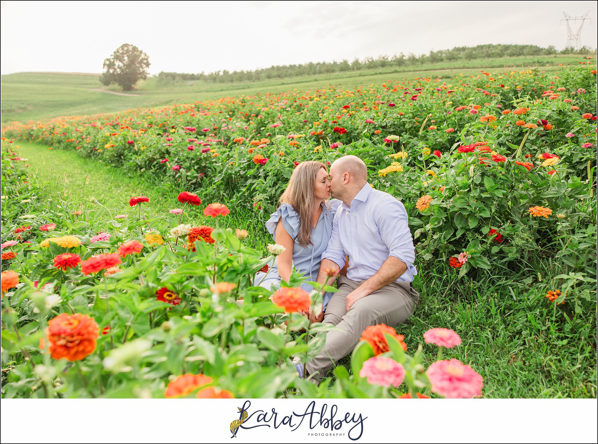Wildflower Fields Engagement Session at Simmons Farm in McMurray, PA